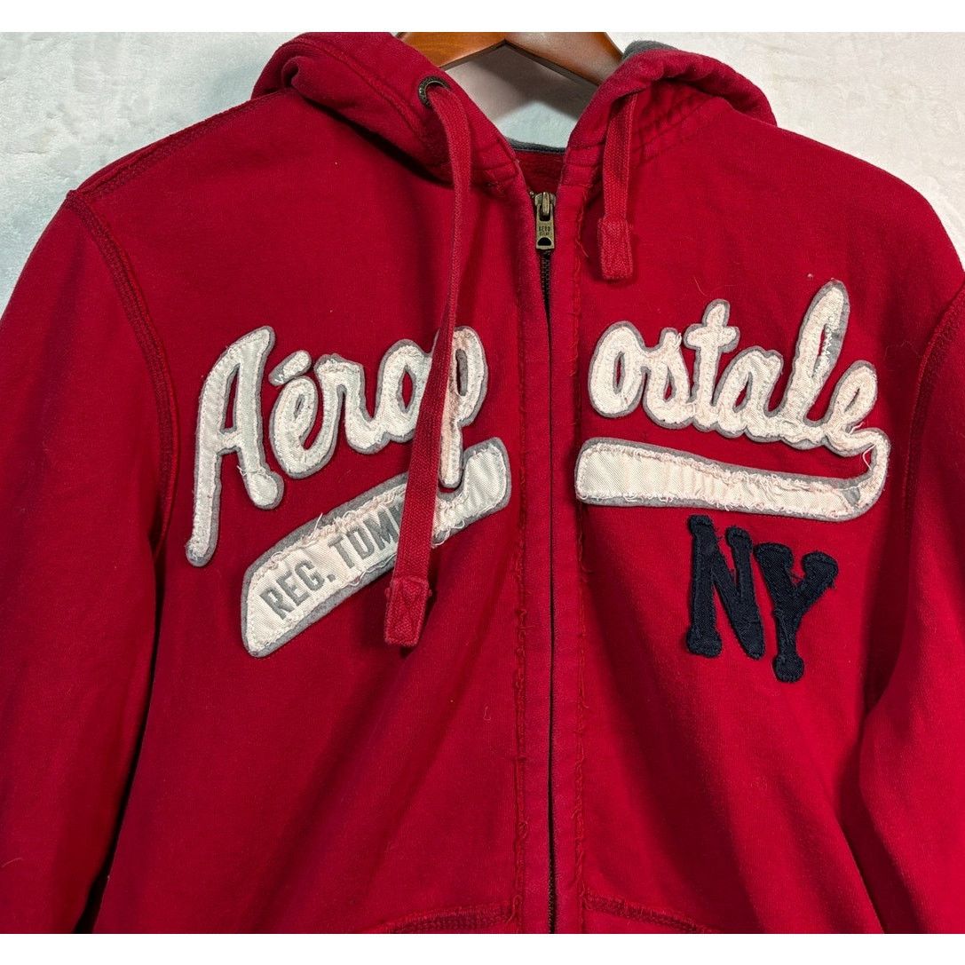 Aeropostale Size M | AEROPOSTALE Men's 1987 Zip Front Sweatshirt Hoodie Size US M / EU 48-50 / 2 - 3 Thumbnail