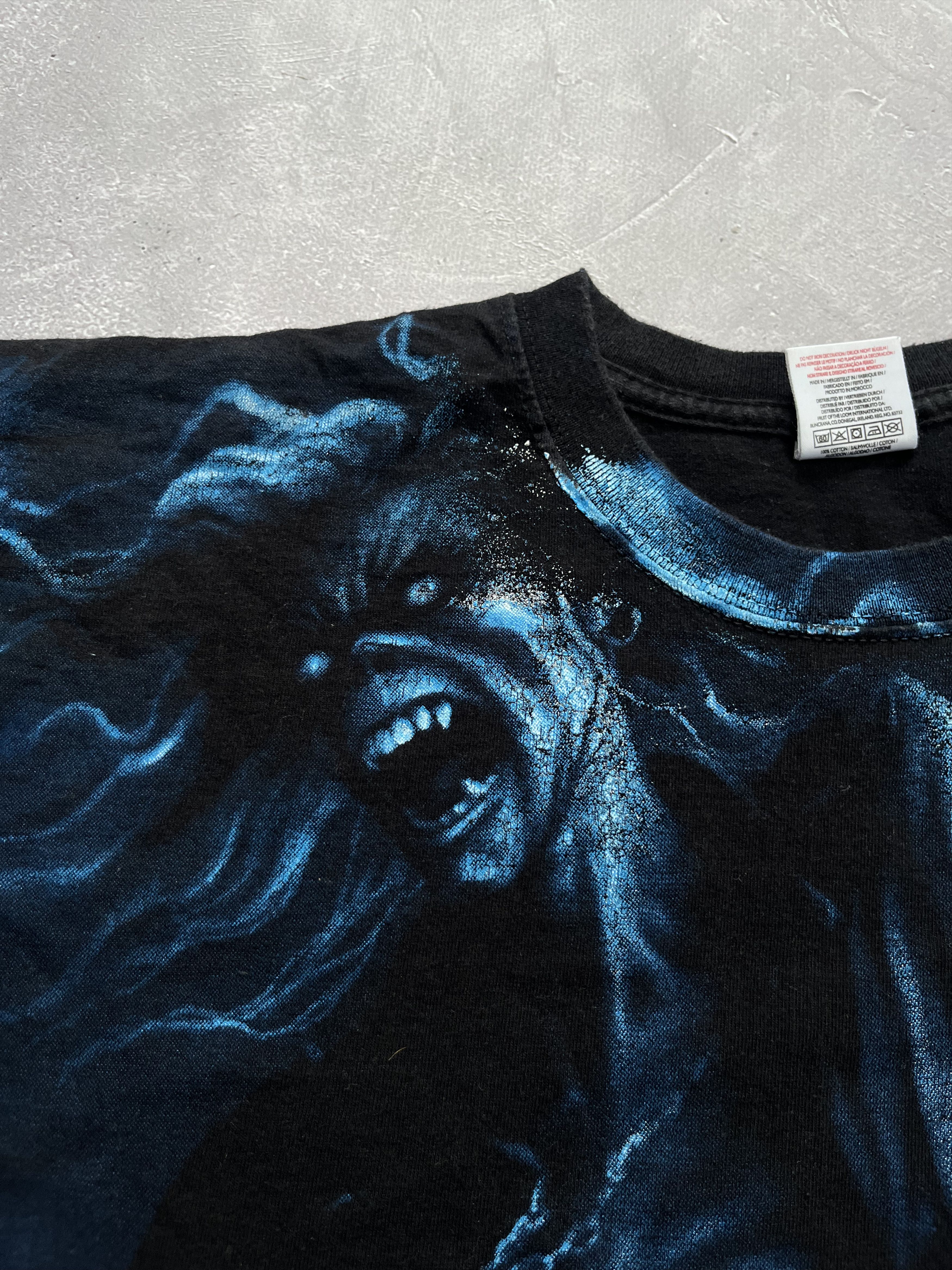 Band Tees Vintage 2007 Iron Maiden Black All Over Print T-Shirt Size US L / EU 52-54 / 3 - 4 Thumbnail