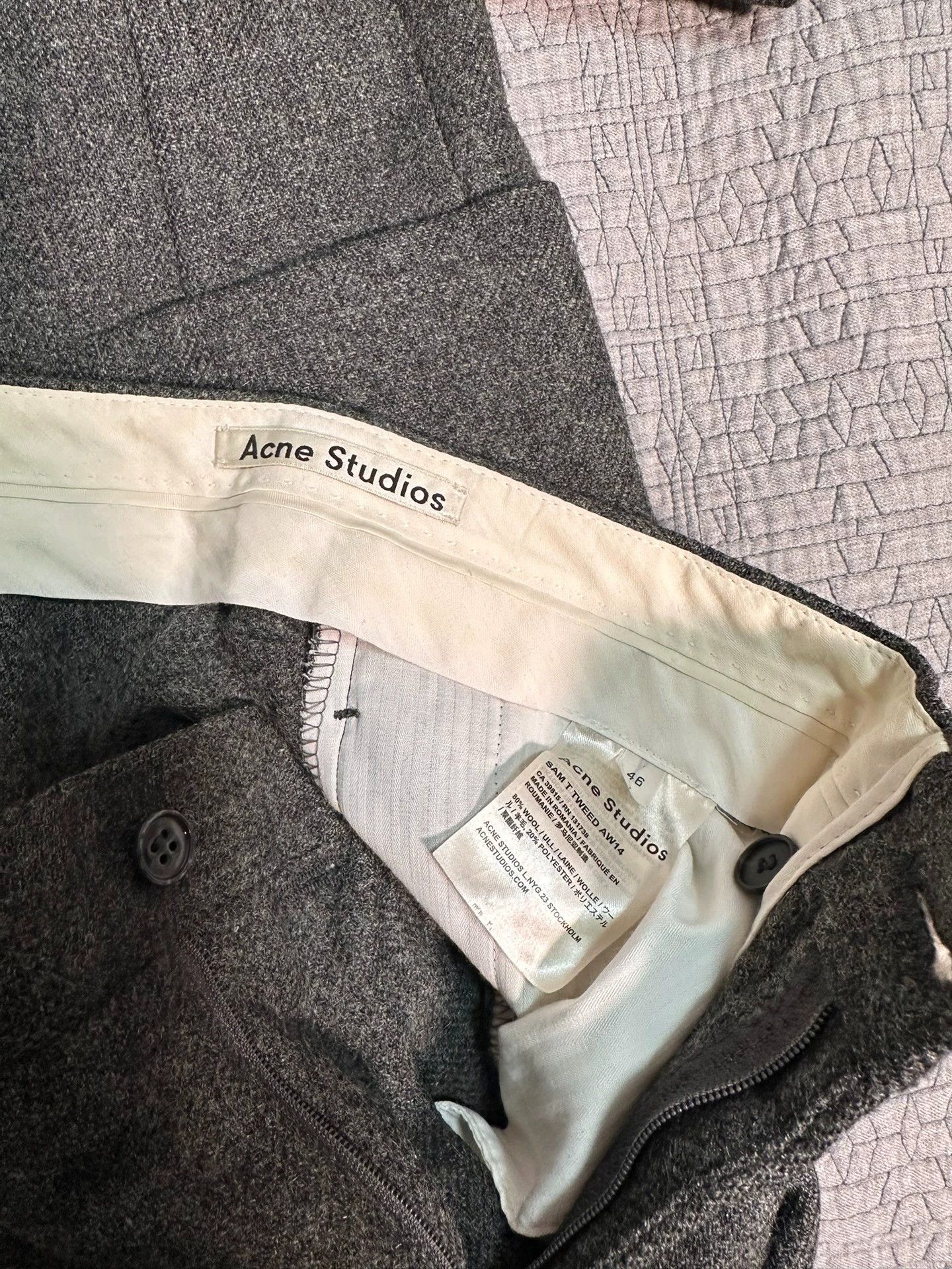 Acne Studios Acne Studios Thick Dark Gray Wool Suit Padded 9/10 Size 46R - 6 Thumbnail