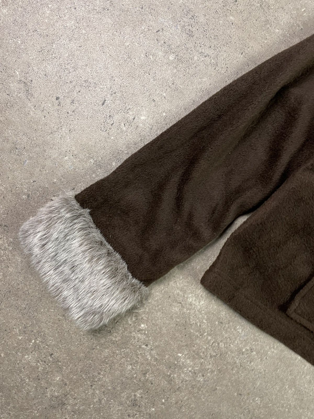 If Six Was Nine × Le Grande Bleu (L.G.B.) × Vintage VINTAGE Y2K AVANT GARDE IF SIX WAS NINE STYLE FUR HOODIE Size L / US 10 / IT 46 - 3 Thumbnail