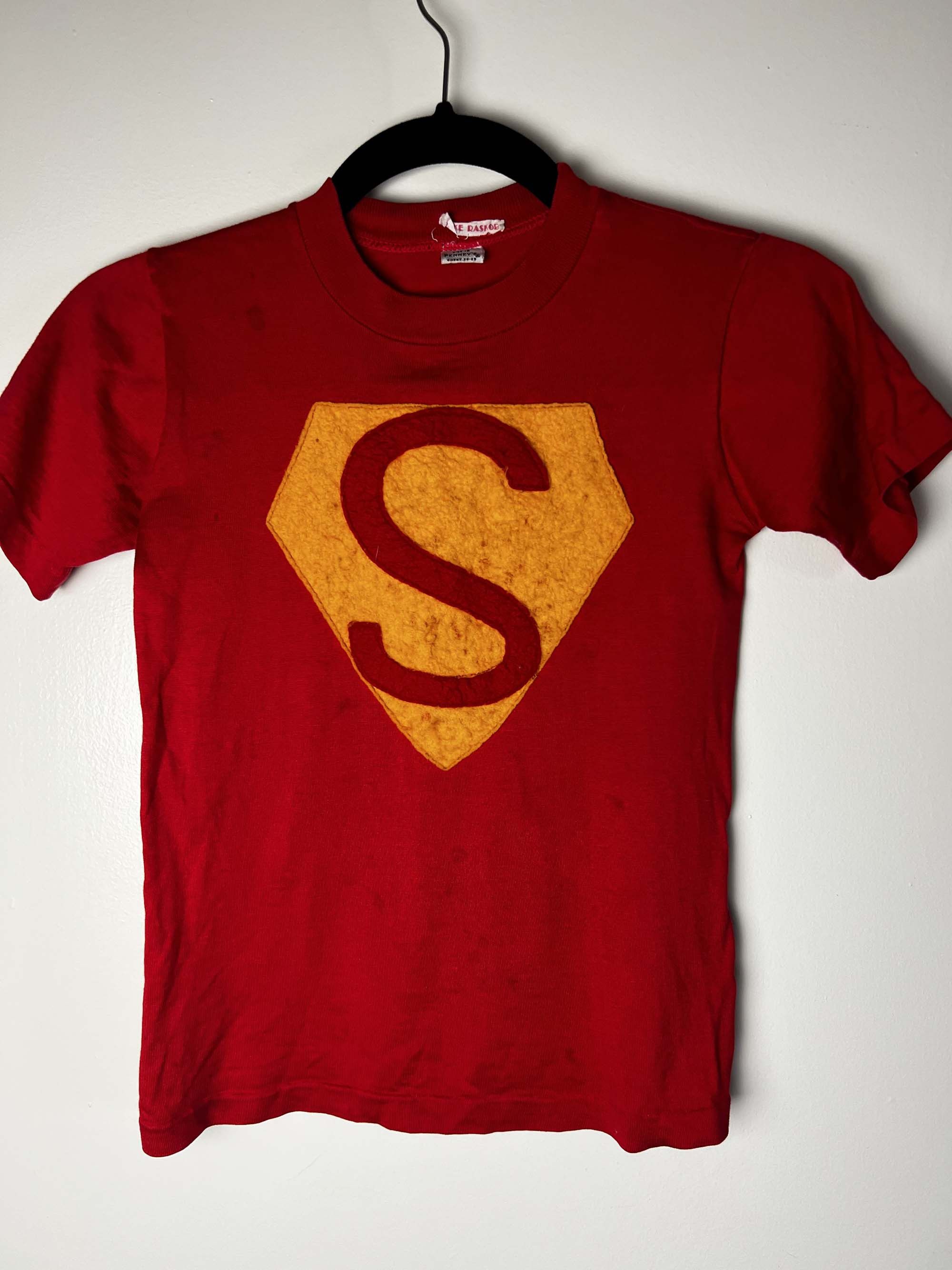 JCPenney Vintage 1950's Penny's Superman Kids T-Shirt Size XS / US 0-2 / IT 36-38 - 9 Thumbnail