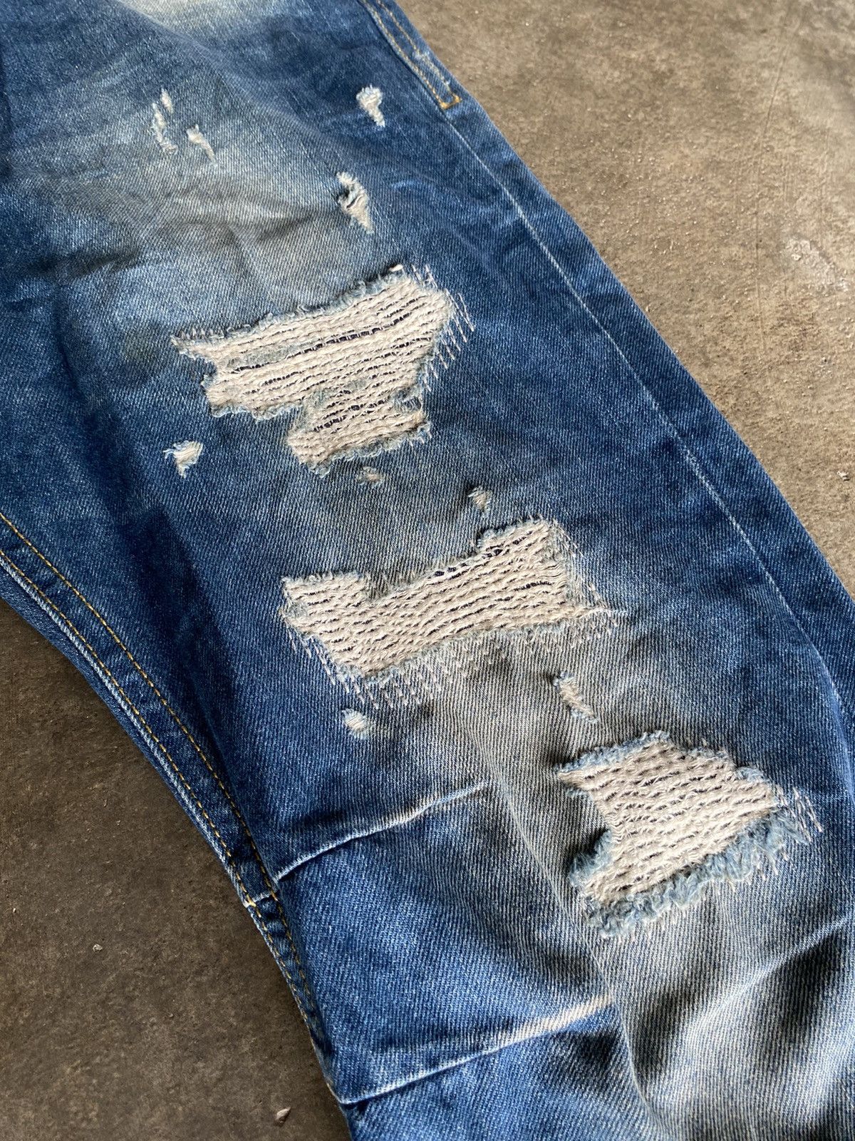 Diesel DIESEL RIPED DENIM PANTS Size 27" / US 4 / IT 40 - 6 Thumbnail