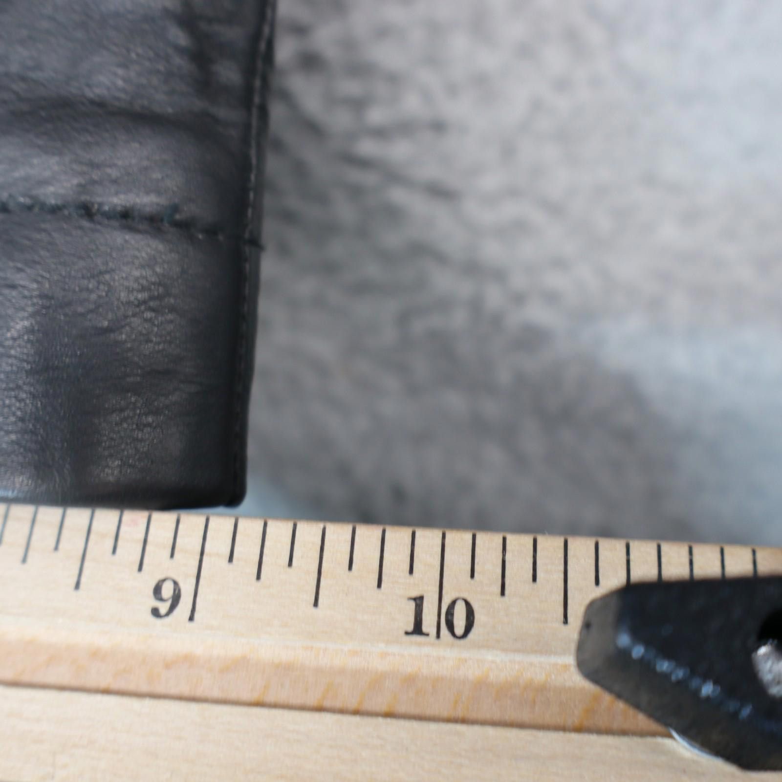 The Unbranded Brand Leather Jean Men 34x30 L42 Black Vtg Biker Motorcycle India Size US 34 / EU 50 - 4 Thumbnail
