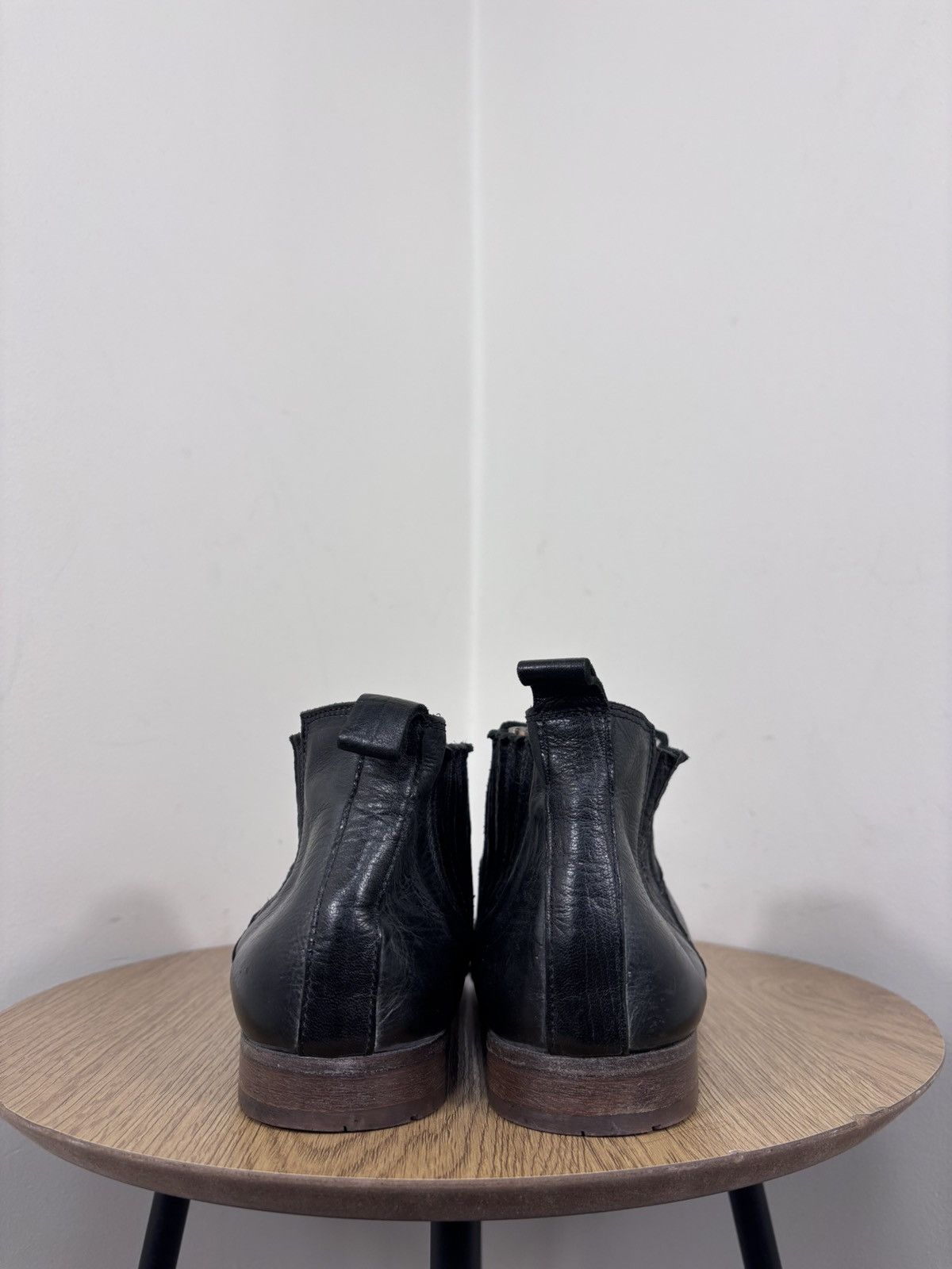 MoMA Moma Men’s Italian Black Leather Cap Toe Chelsea Boots Size US 9 / EU 42 - 14 Thumbnail