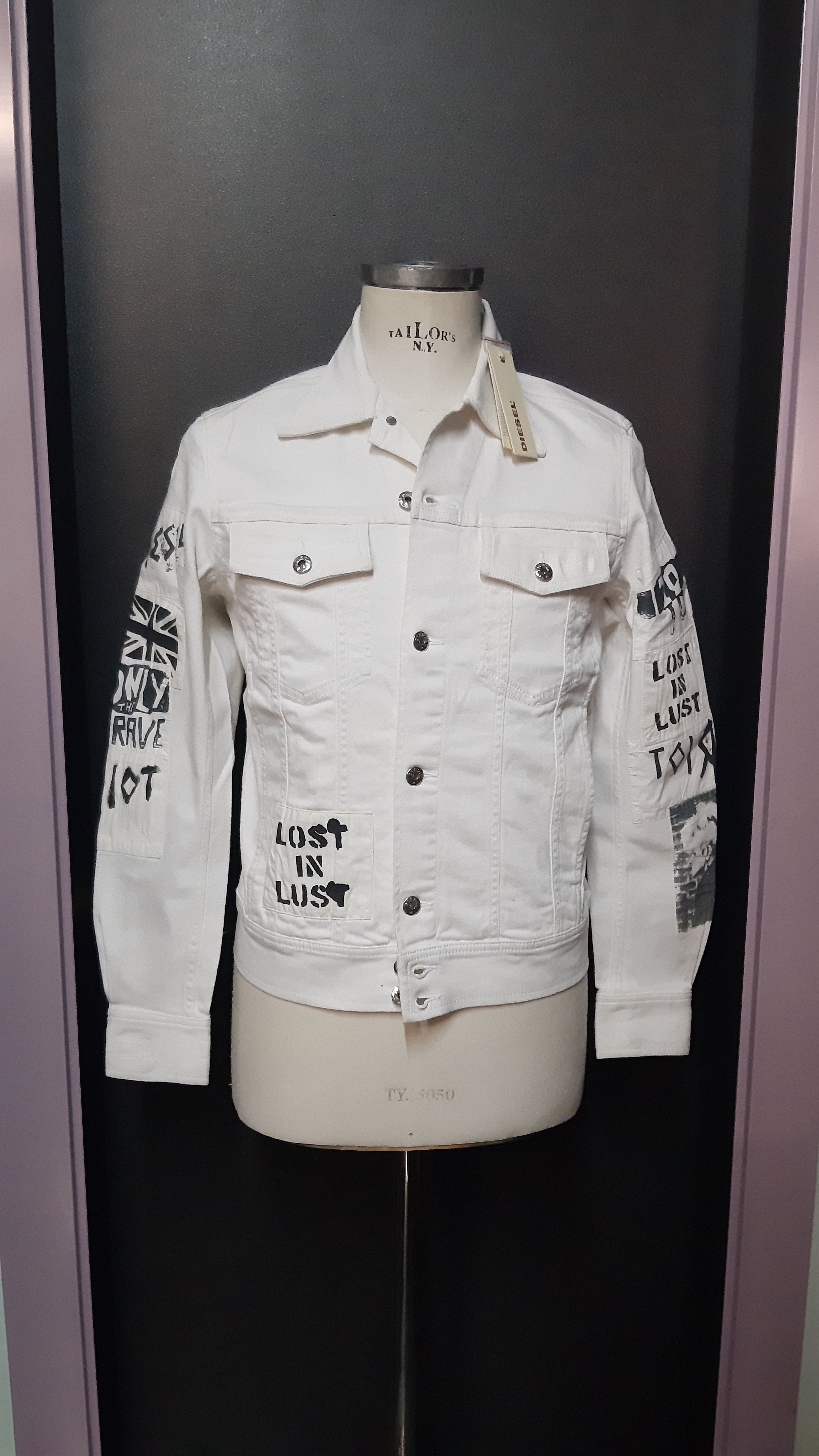 image of Diesel Jackets in White, Men's (Size Small)