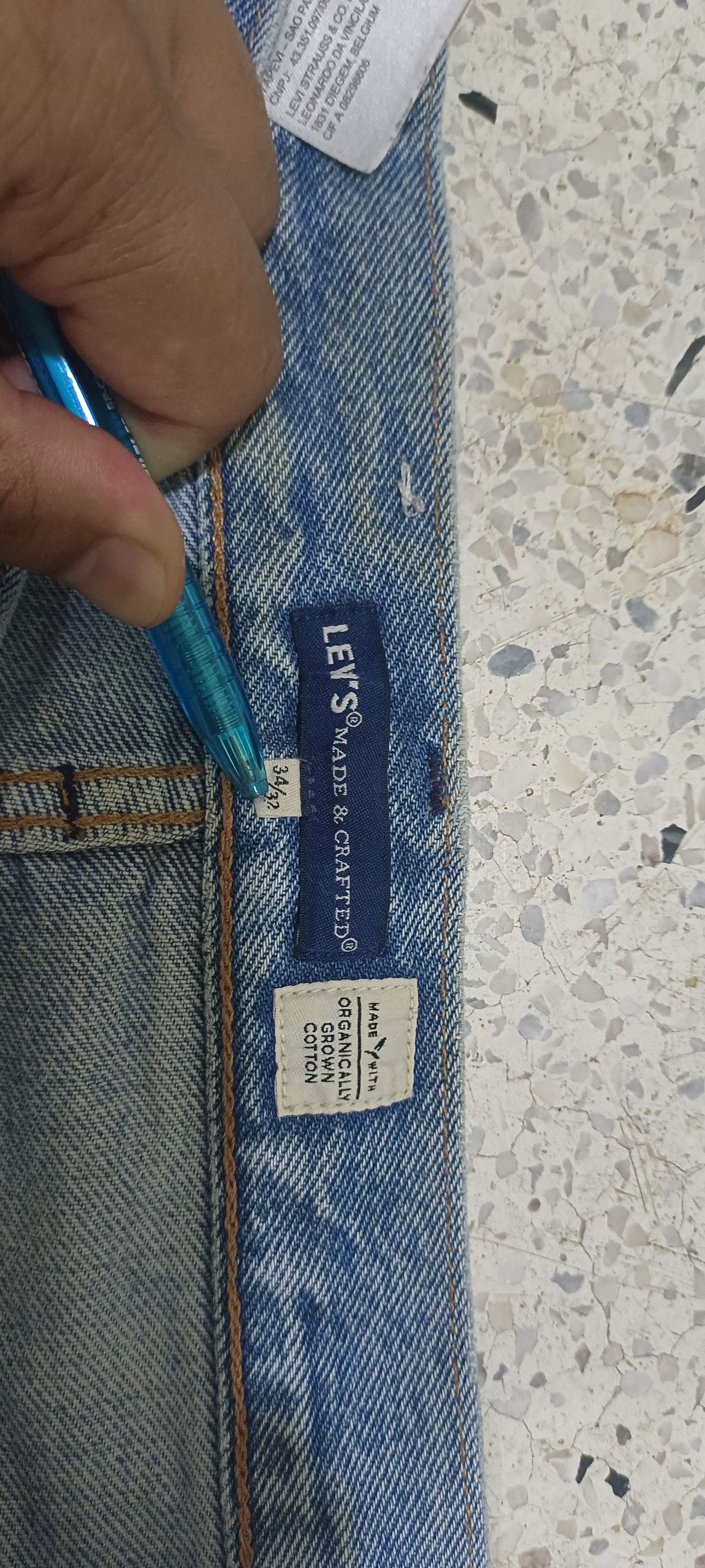 Levi's Made & Crafted Levi's 501 Bovine Leather Patch Size US 32 / EU 48 - 10 Thumbnail