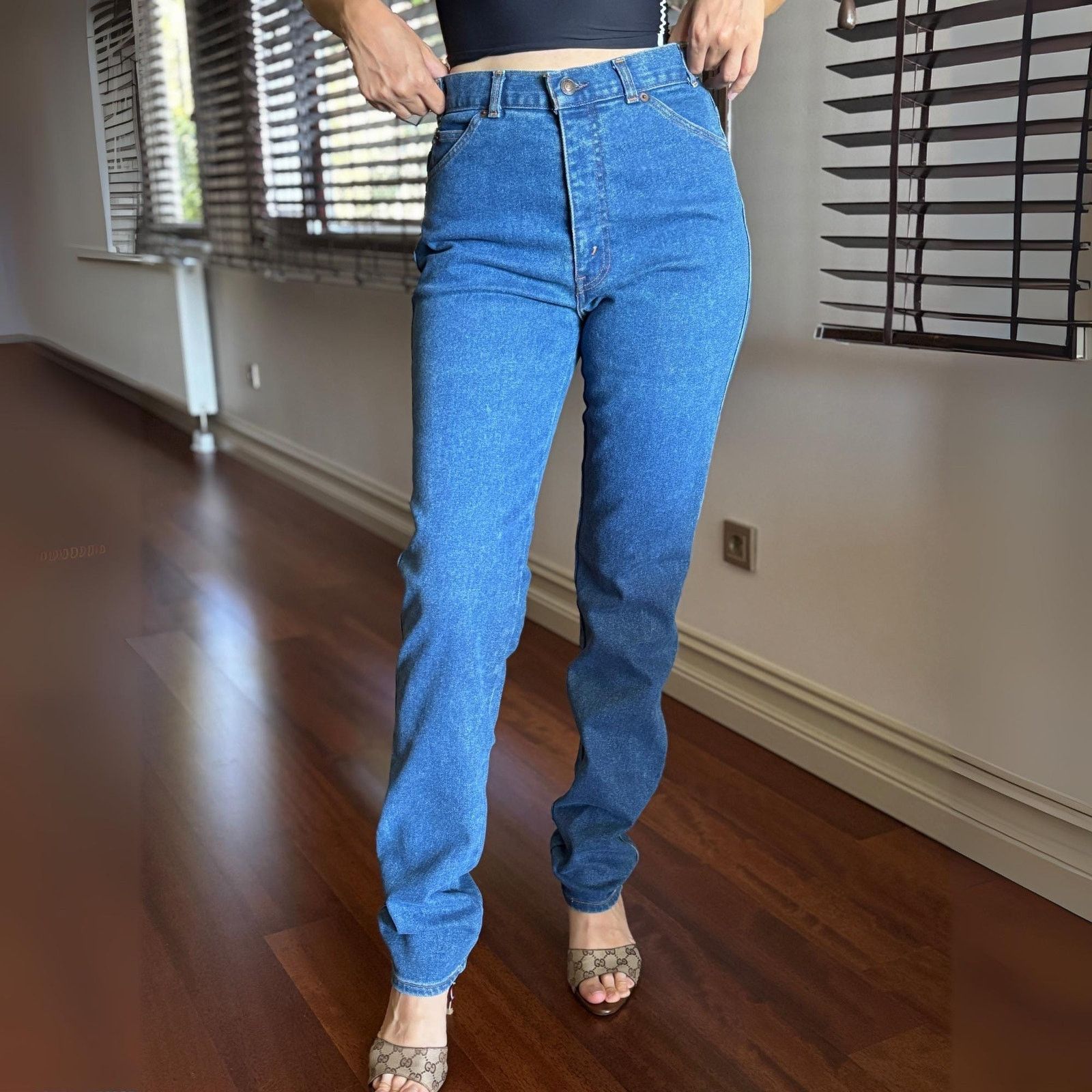 Levi's Deadstock Levi's 442 Jeans 33x34 80s High Waist NWT Vintage Size US 33 - 1 Thumbnail