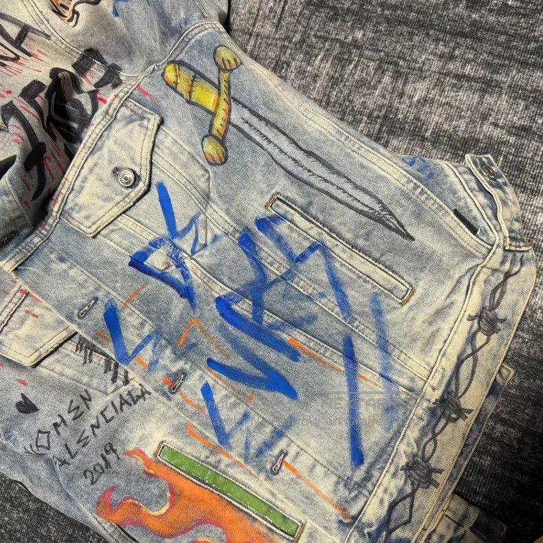 Balenciaga Balenciaga Denim Jacket Size XXS / US 00 / IT 34 - 4 Thumbnail