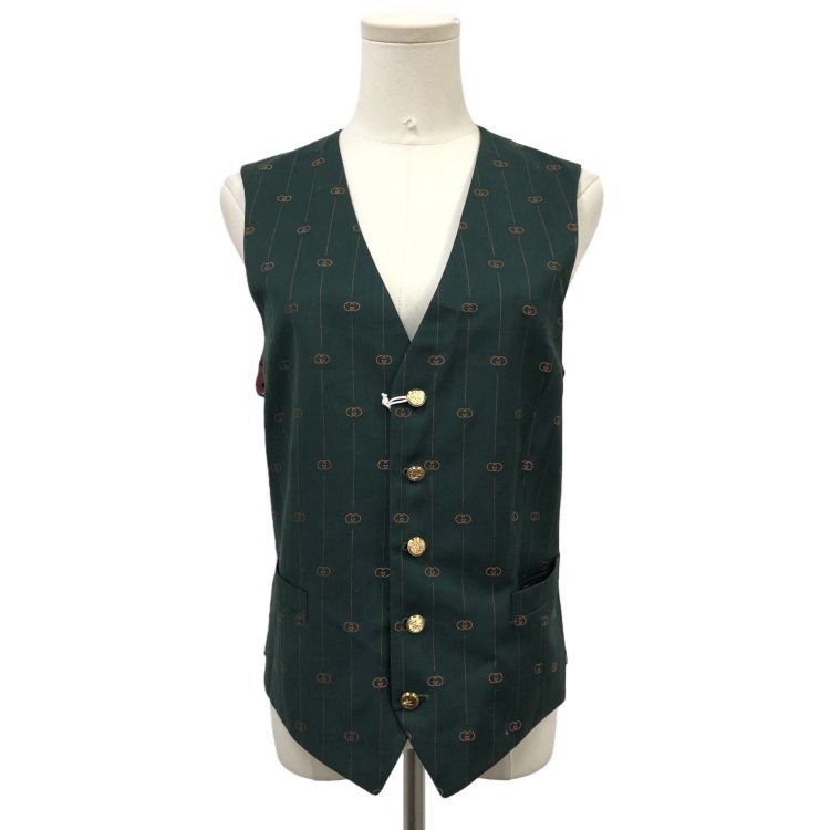 Gucci Gucci Logo Pattern Vest Size 38R Size 38R - 1 Thumbnail
