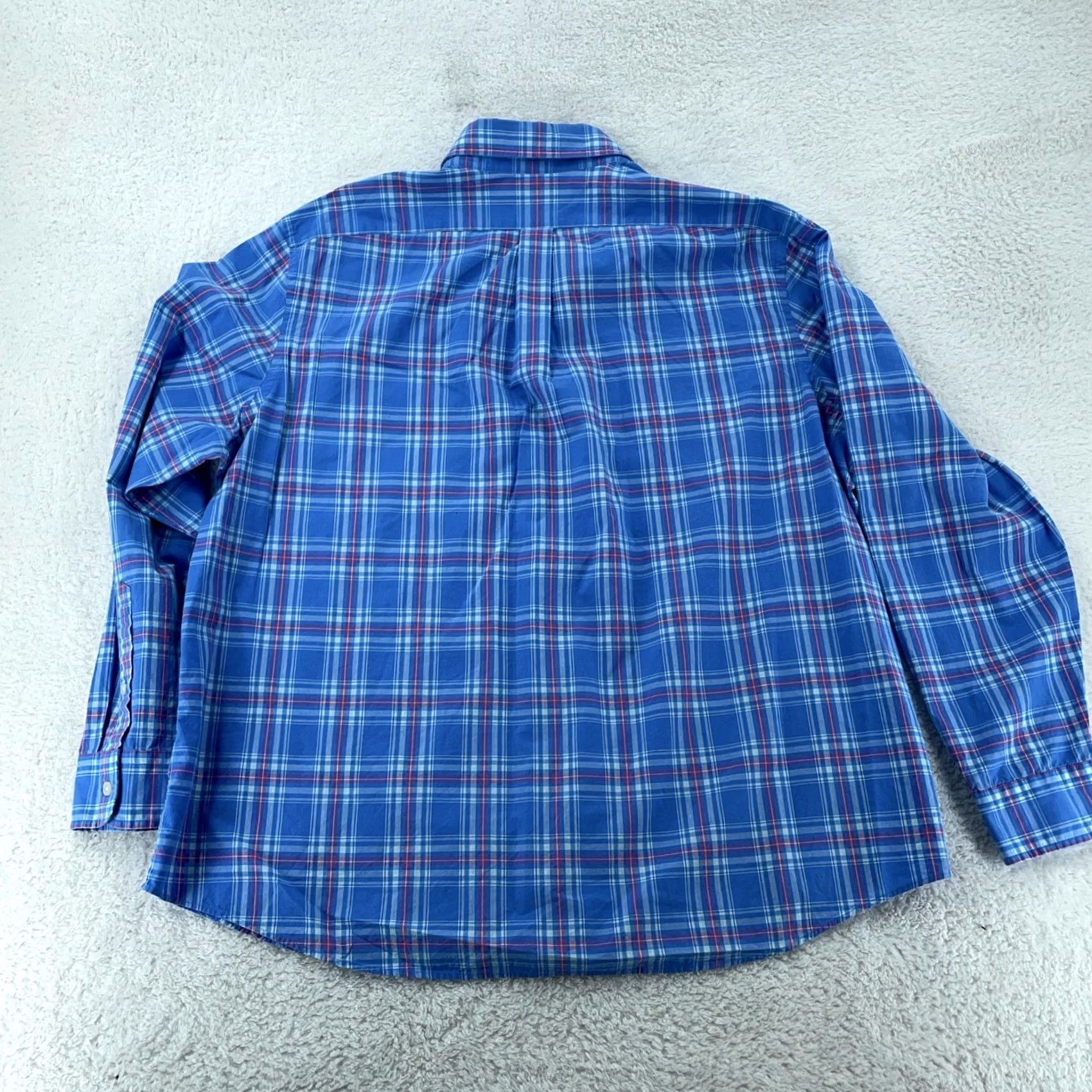 Vineyard Vines Vineyard Vines Tucker Shirt Mens 2XL Blue Plaid Long Sleeve Slim Fit Button Down Size US XXL / EU 58 / 5 - 3 Thumbnail