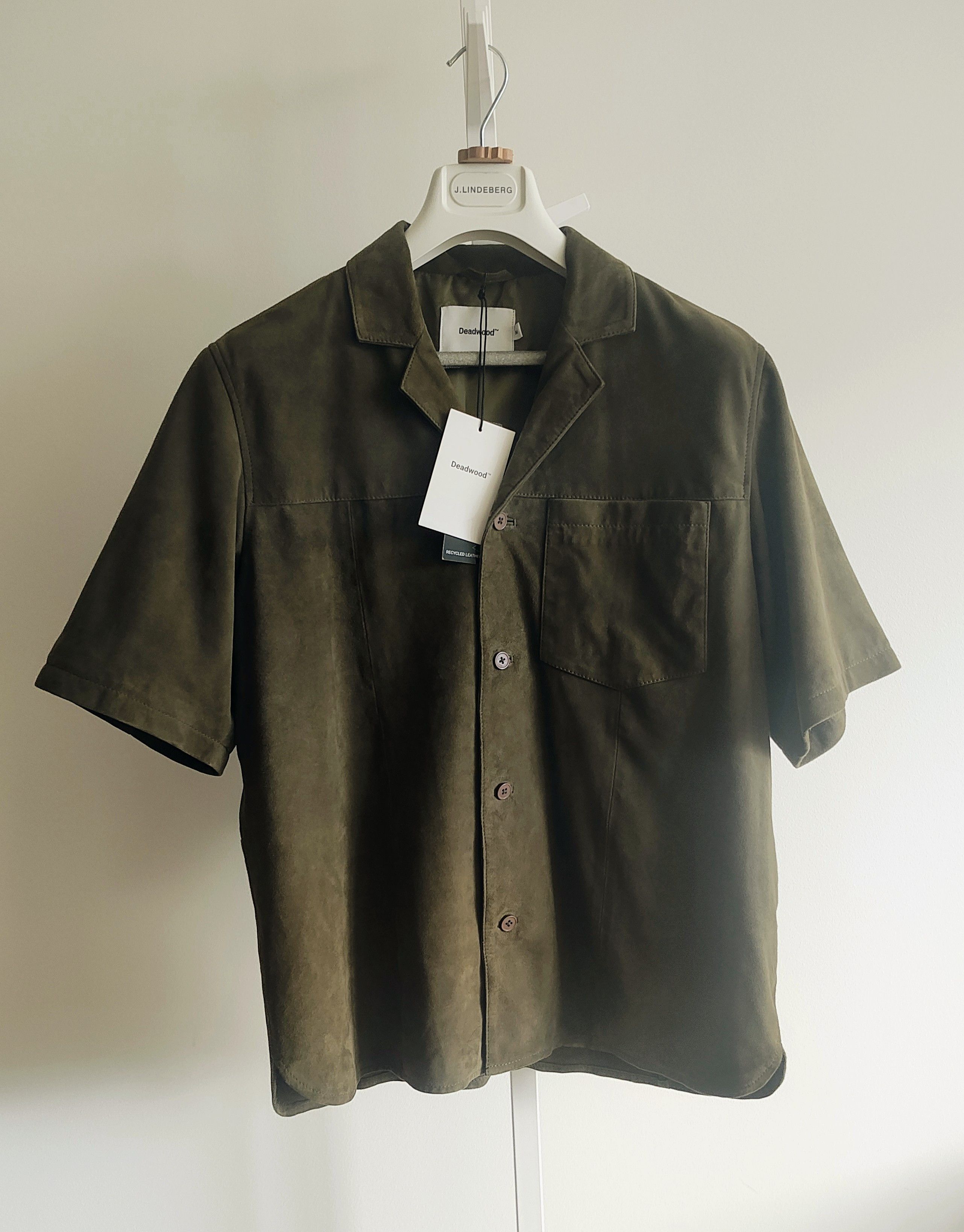Deadwood (NWT) Suede Bahama Shirt - Olive - M Size US M / EU 48-50 / 2 - 1 Thumbnail