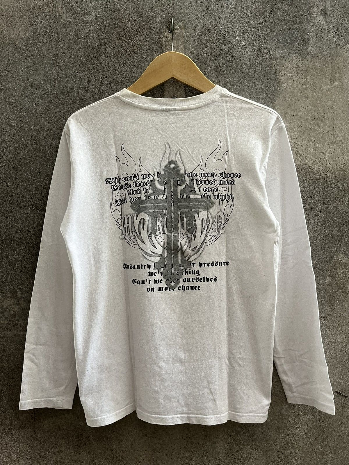 Le Grande Bleu (L.G.B.) Gothic Cross Long Sleeve Tee – Y2K Japan Style Size US L / EU 52-54 / 3 - 3 Thumbnail