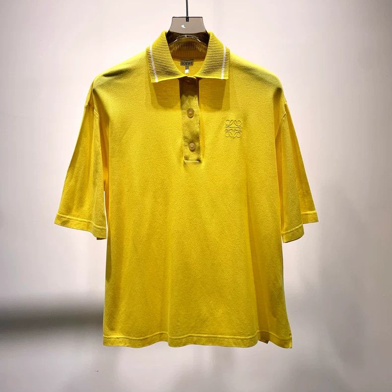 Loewe LOEWE Yellow Polo Shirt, White Collar Size XXS / US 00 / IT 34 - 1 Thumbnail