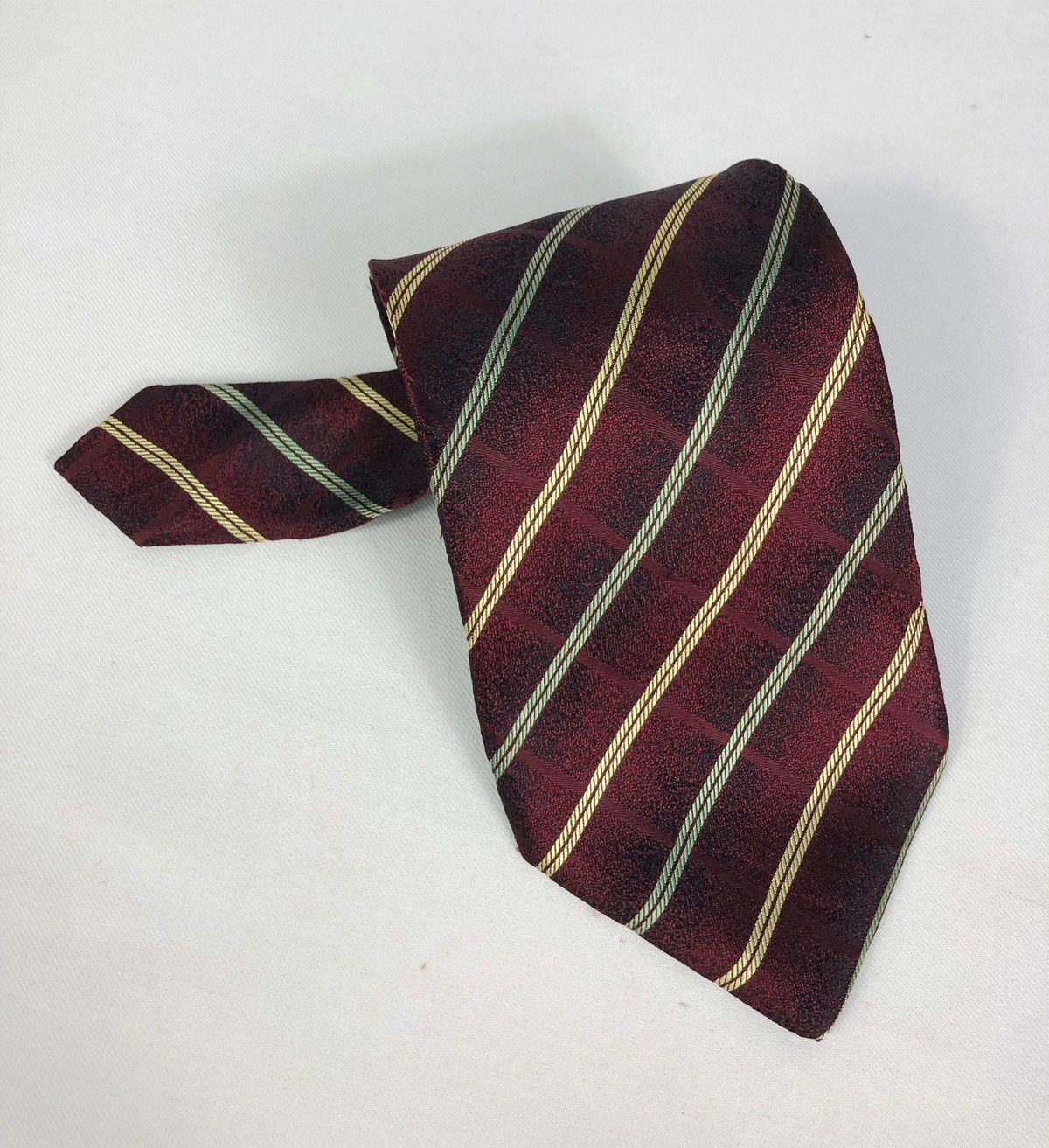 Balenciaga Rare Vintage Balenciaga Stripes Silk Tie Size ONE SIZE - 8 Thumbnail