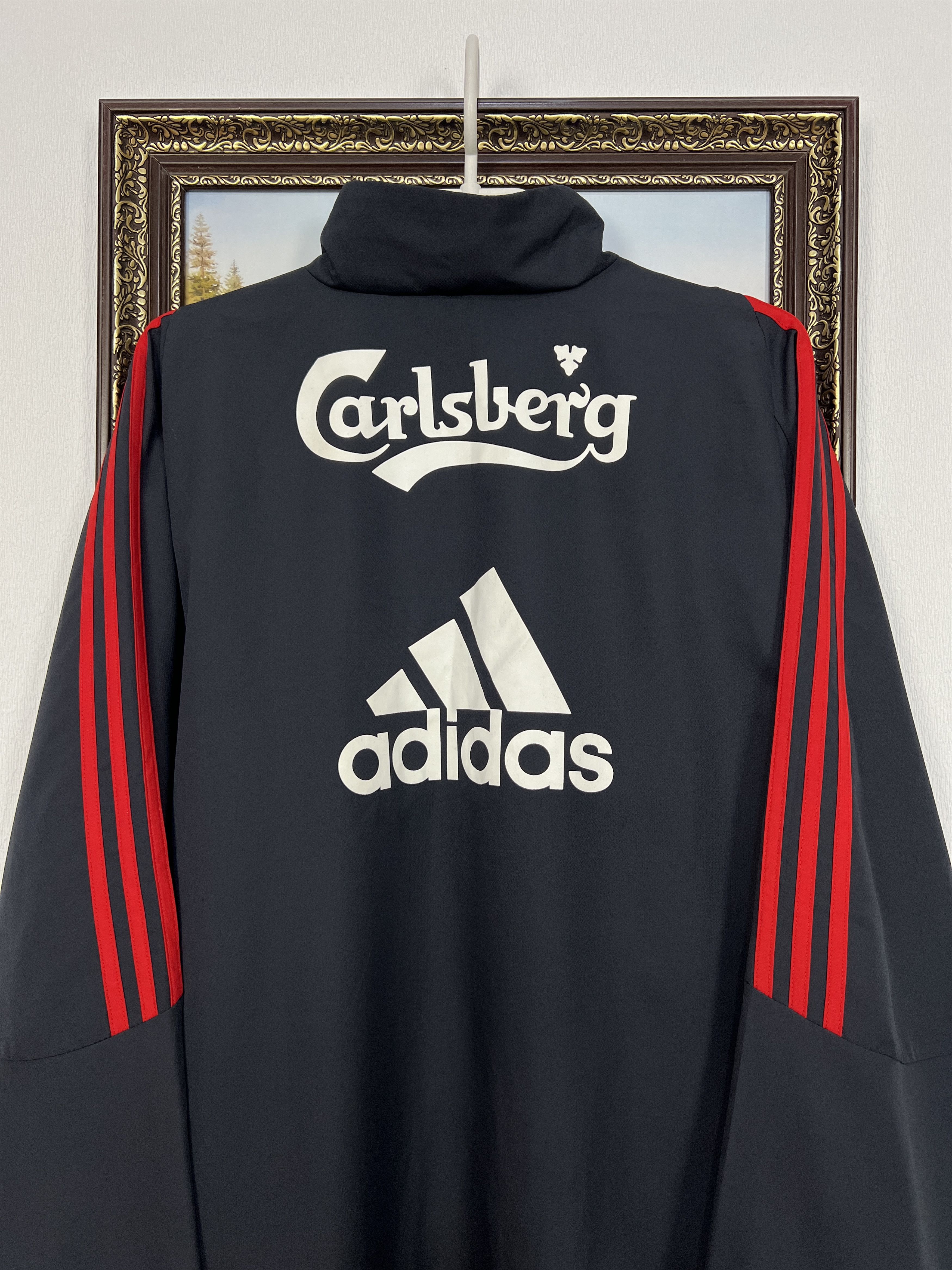 Adidas Vintage Adidas Liverpool Football Train Jacket Soccer Mens Size US L / EU 52-54 / 3 - 14 Thumbnail