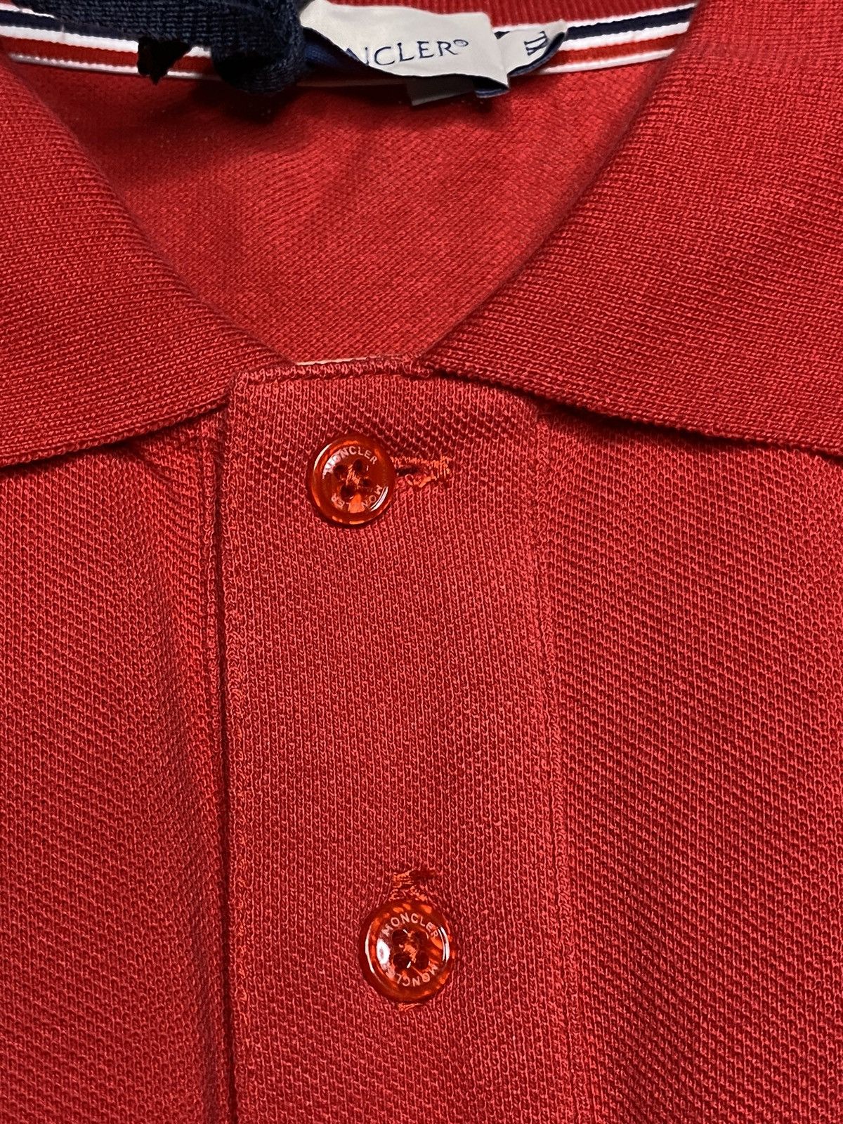 Moncler Moncler Brand New Polo Shirt Red Size XL NWT Size US XL / EU 56 / 4 - 5 Thumbnail