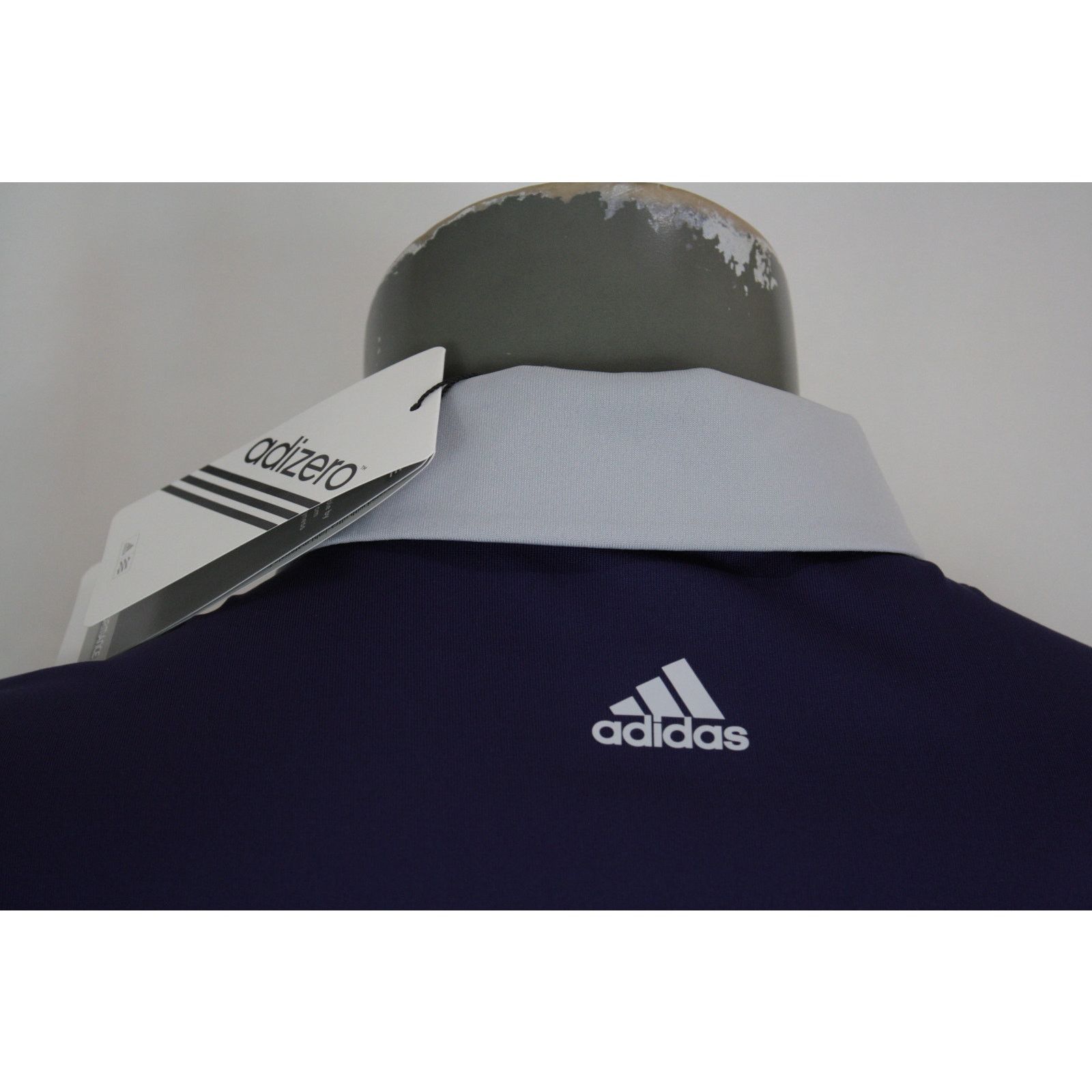 Adidas Adidas AdiZero Golf Polo Shirt XL Purple Striped Performance Size US XL / EU 56 / 4 - 5 Thumbnail