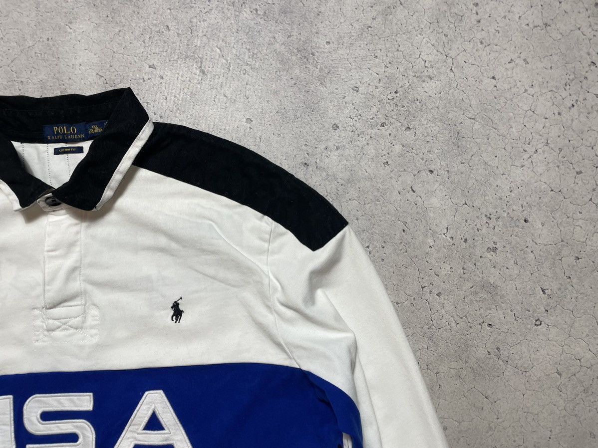 Polo Ralph Lauren Polo Ralph Lauren USA Vintage Rugby Sweatshirt #3 Big Pony Size US XXL / EU 58 / 5 - 6 Thumbnail