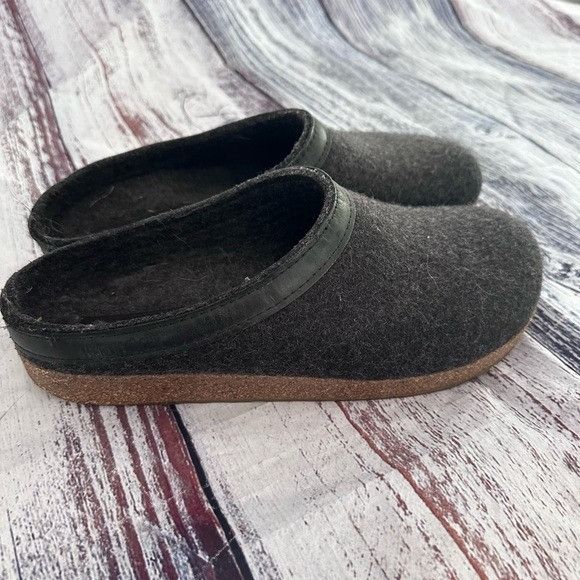 haflinger wool clogs