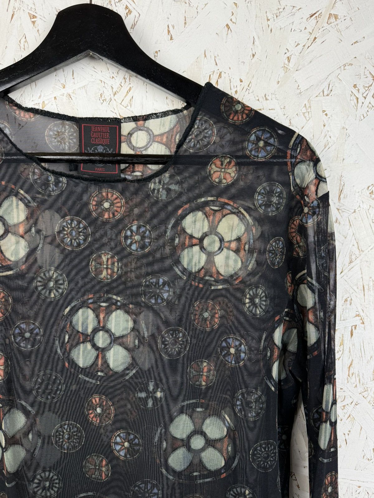 Jean Paul Gaultier Vintage Jean Paul Gaultier Church Stained Glass Mesh Top 48 Size US M / EU 48-50 / 2 - 2 Thumbnail
