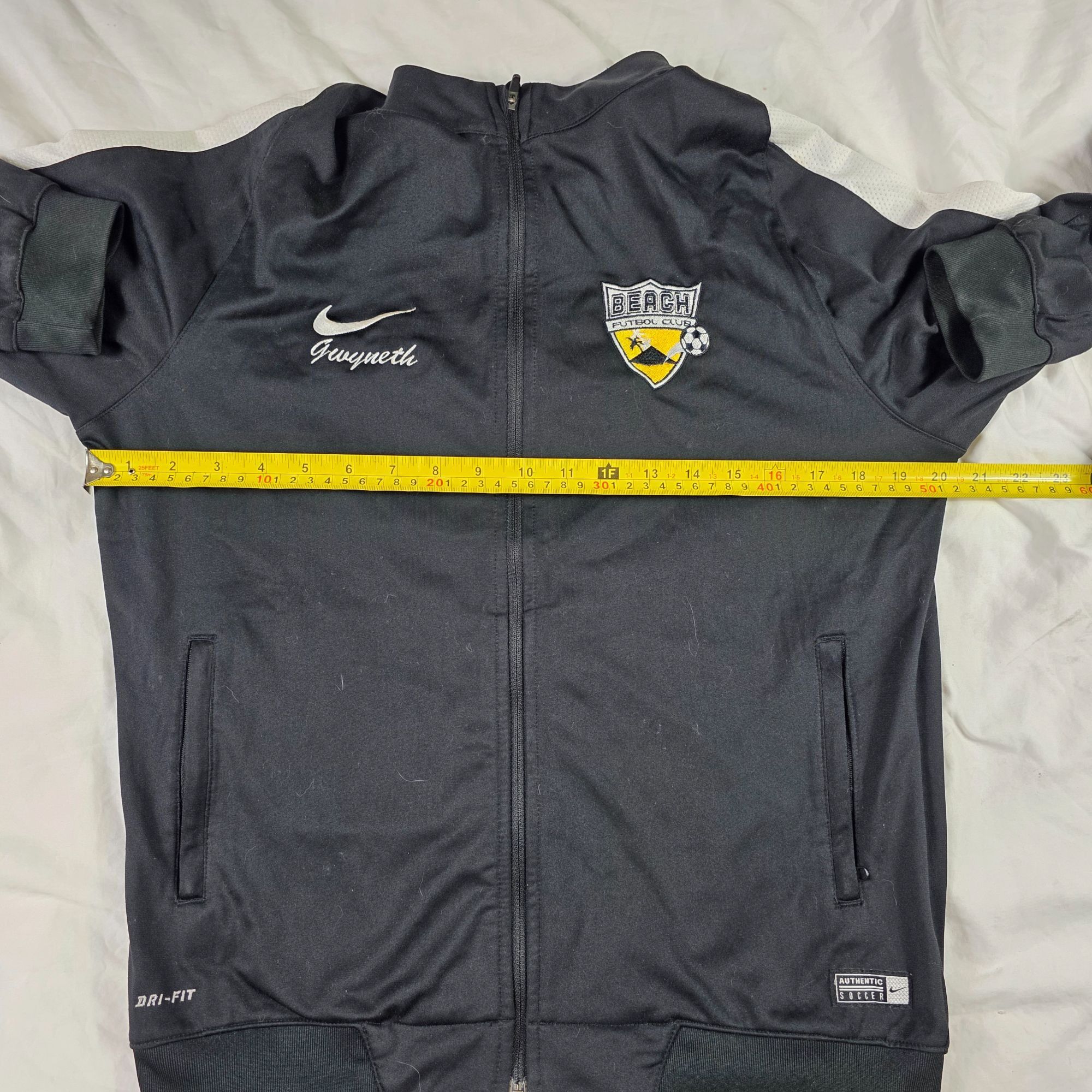 Nike Nike Dri Fit Adults XL Black Beach Futbol Soccer Club Full Z Size US XL / EU 56 / 4 - 9 Thumbnail