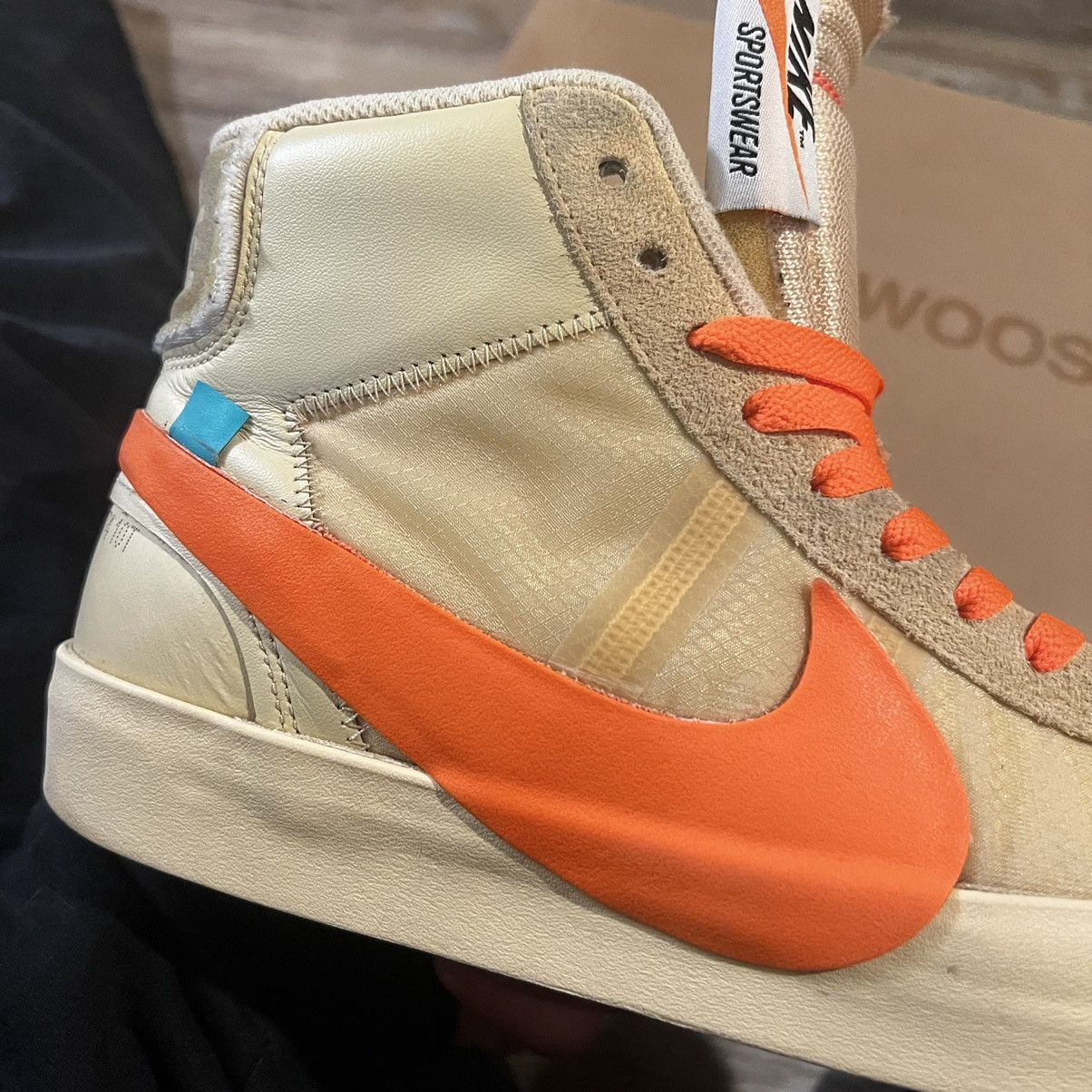 Nike × Off-White Nike Blazer Mid Off-White All Hallow’s Eve Size US 10.5 / EU 43-44 - 22 Thumbnail
