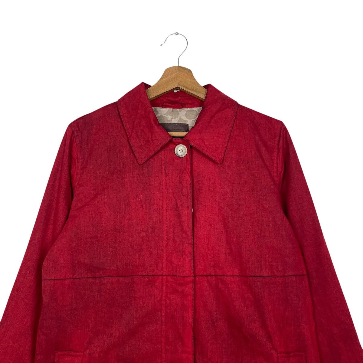 Coach Coach Red Women Trenchcoat Size M / US 6-8 / IT 42-44 - 2 Thumbnail
