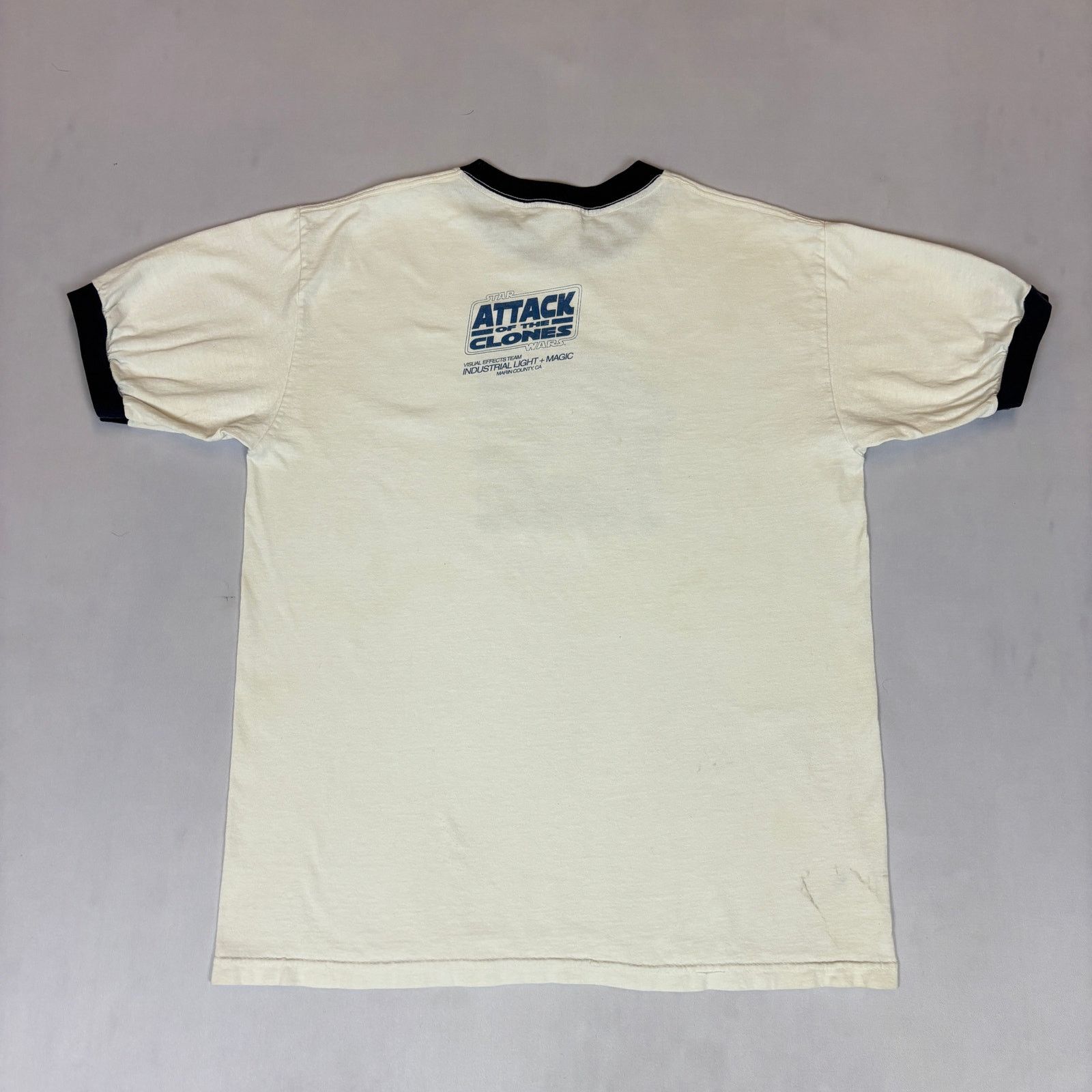 Vintage VTG Star Wars ILM Attack of the Clones Cast & Crew Ringer L Size US L / EU 52-54 / 3 - 4 Thumbnail