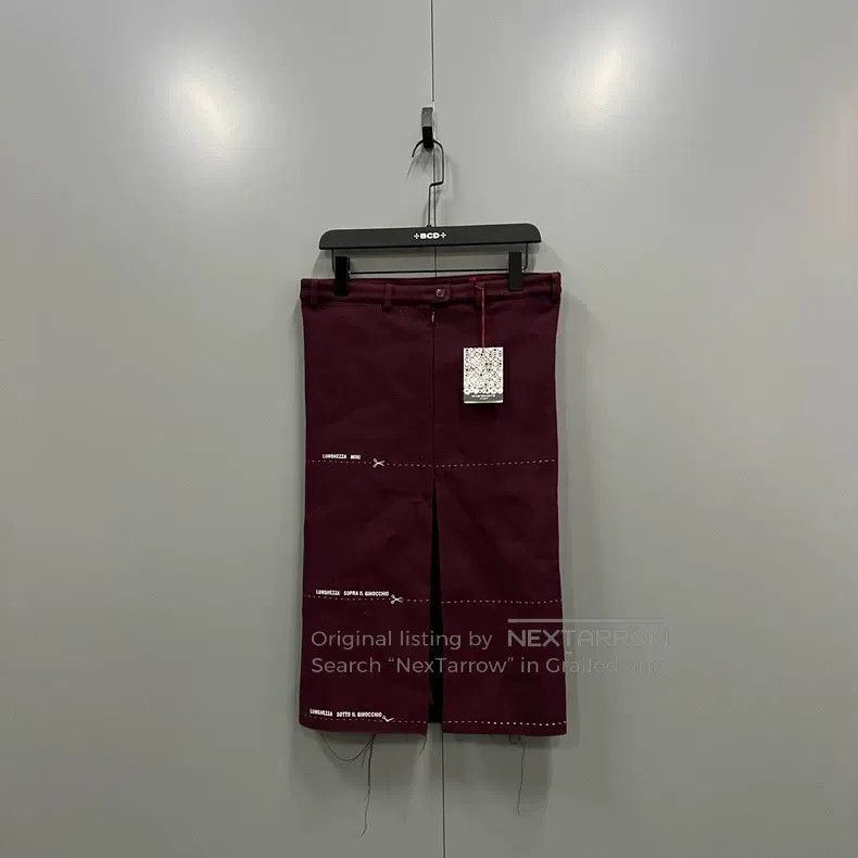 Vetements Vetements size XS Burgundy Wool Half Skirt Size 23" - 1 Thumbnail