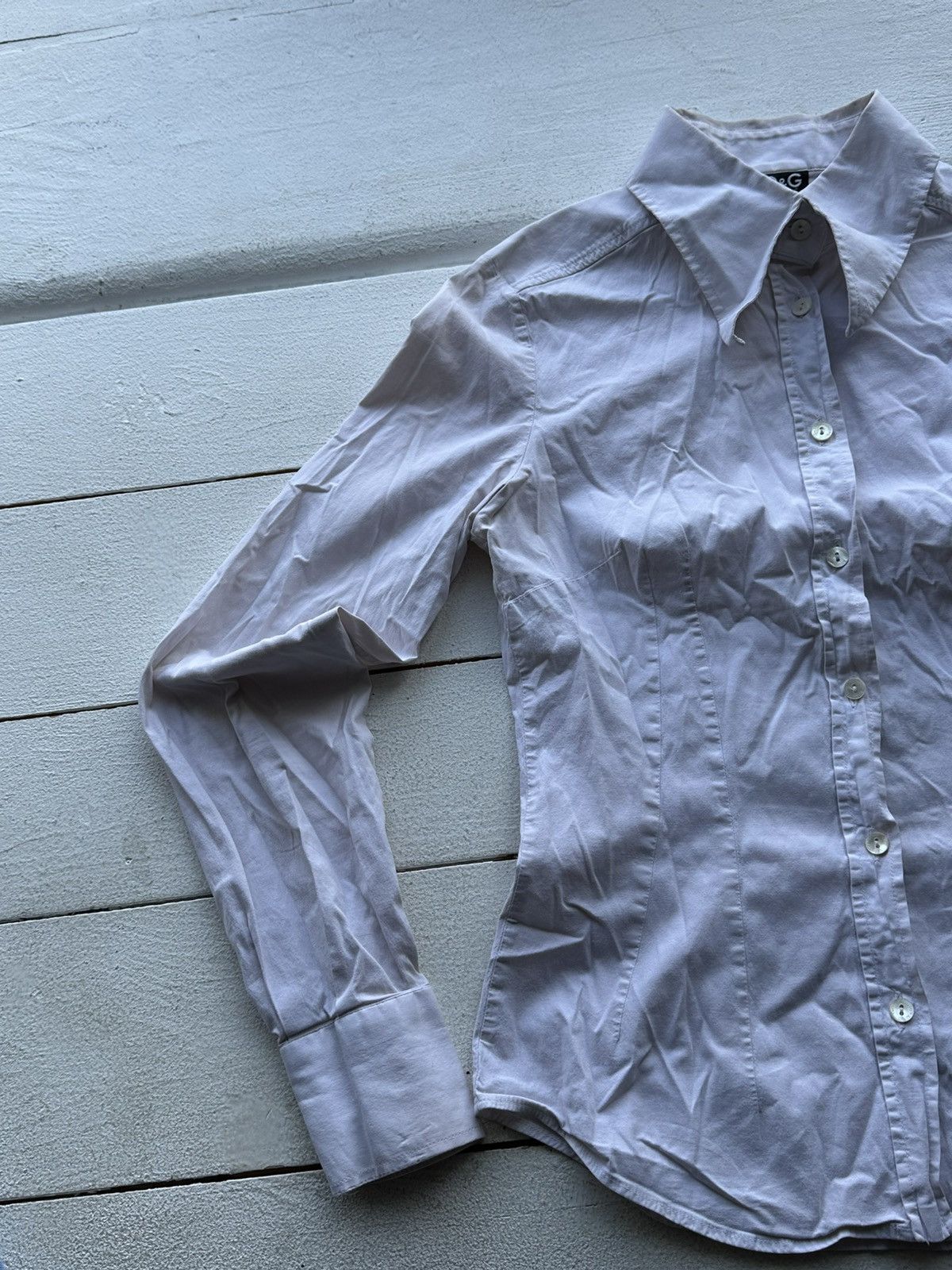 Designer × Dolce & Gabbana × Vintage 🚨VNTG Dolce & Gabbana SHIRT BUTTON UP very rare 00s LUXURY Size M / US 6-8 / IT 42-44 - 2 Thumbnail
