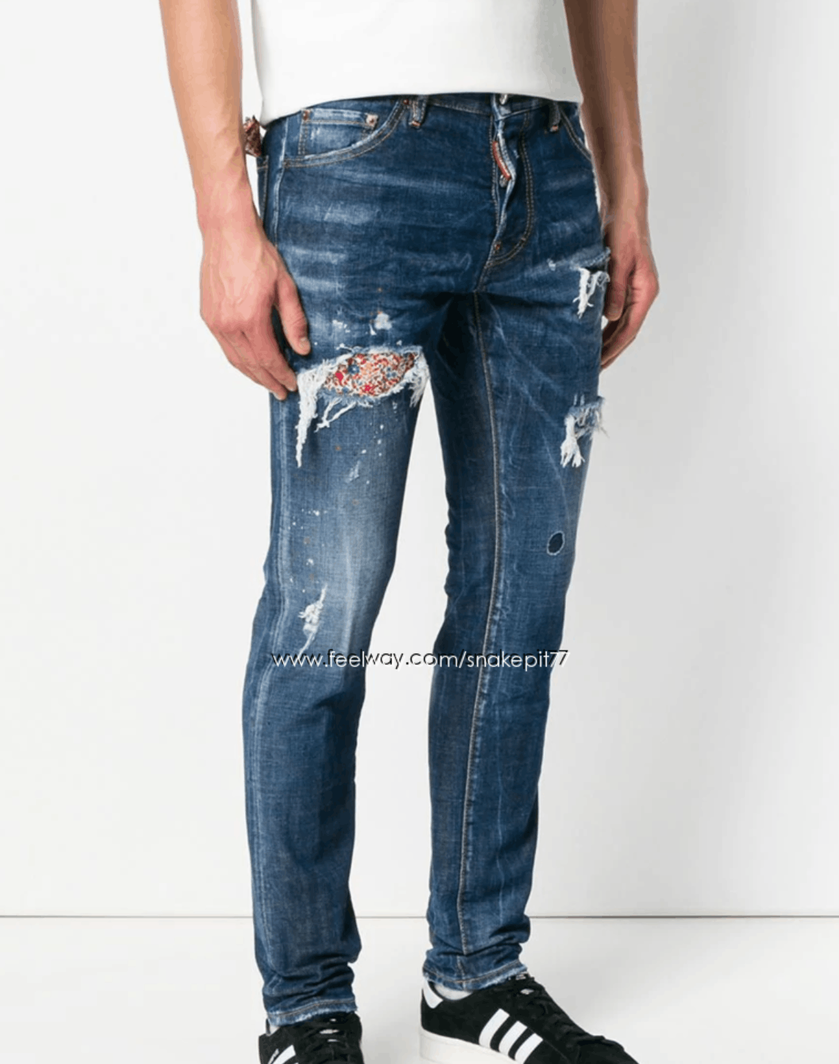 image of Dsquared2 Jeans Size 50 Like 44 in Blue, Men's