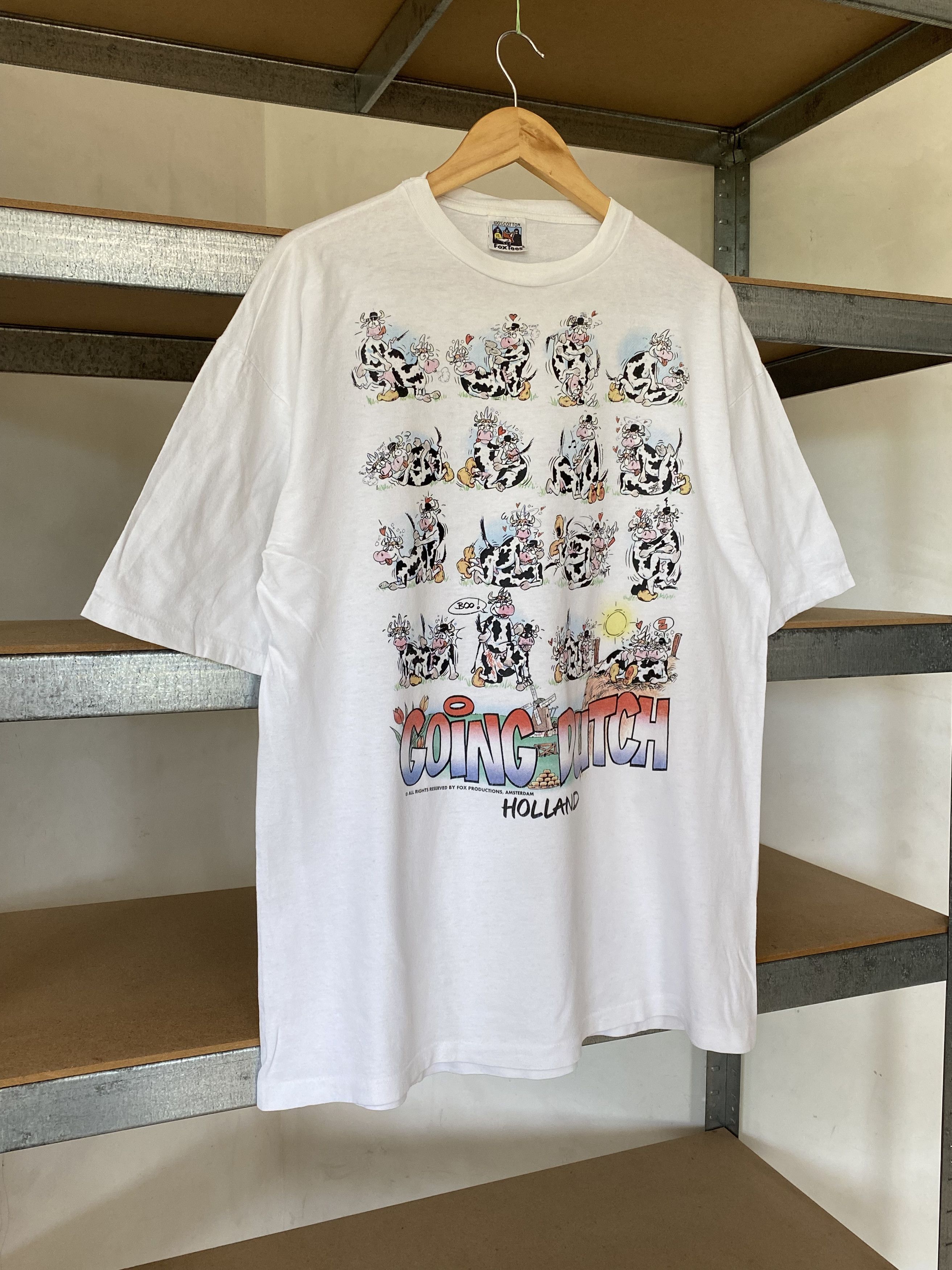 Cartoon Network Fox Tees Going Dutch Vintage 90s Holland Cows Sex Tee Size US XL / EU 56 / 4 - 3 Thumbnail