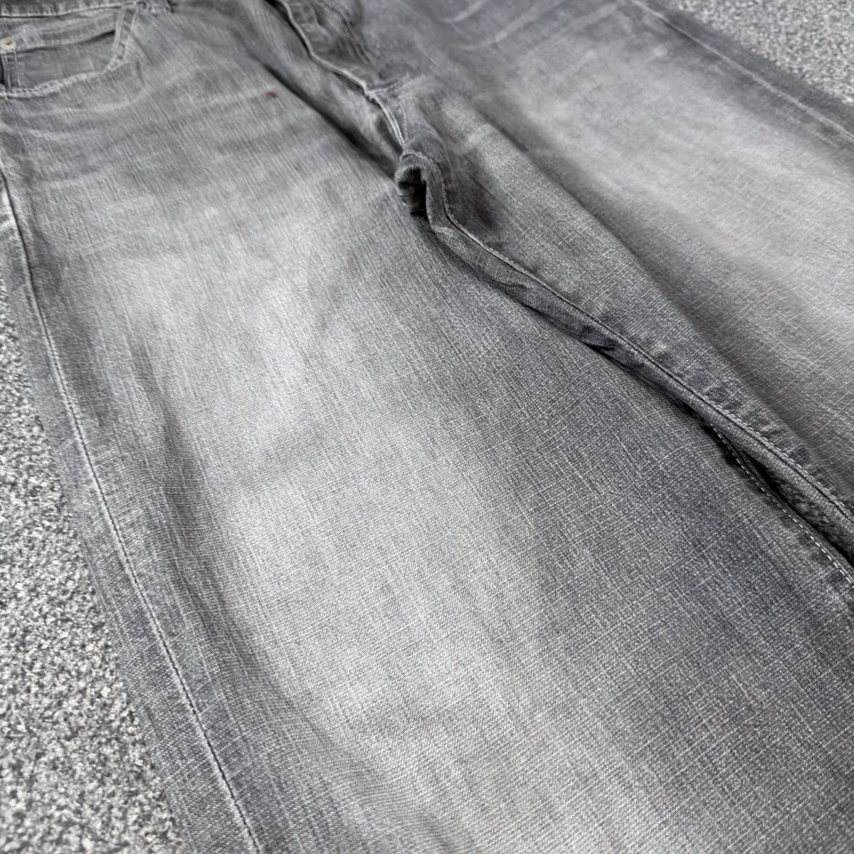 Denim & Co. Vintage Archives Faded Black Jeans Wrangler Wideleg Denim Size US 31 - 6 Thumbnail