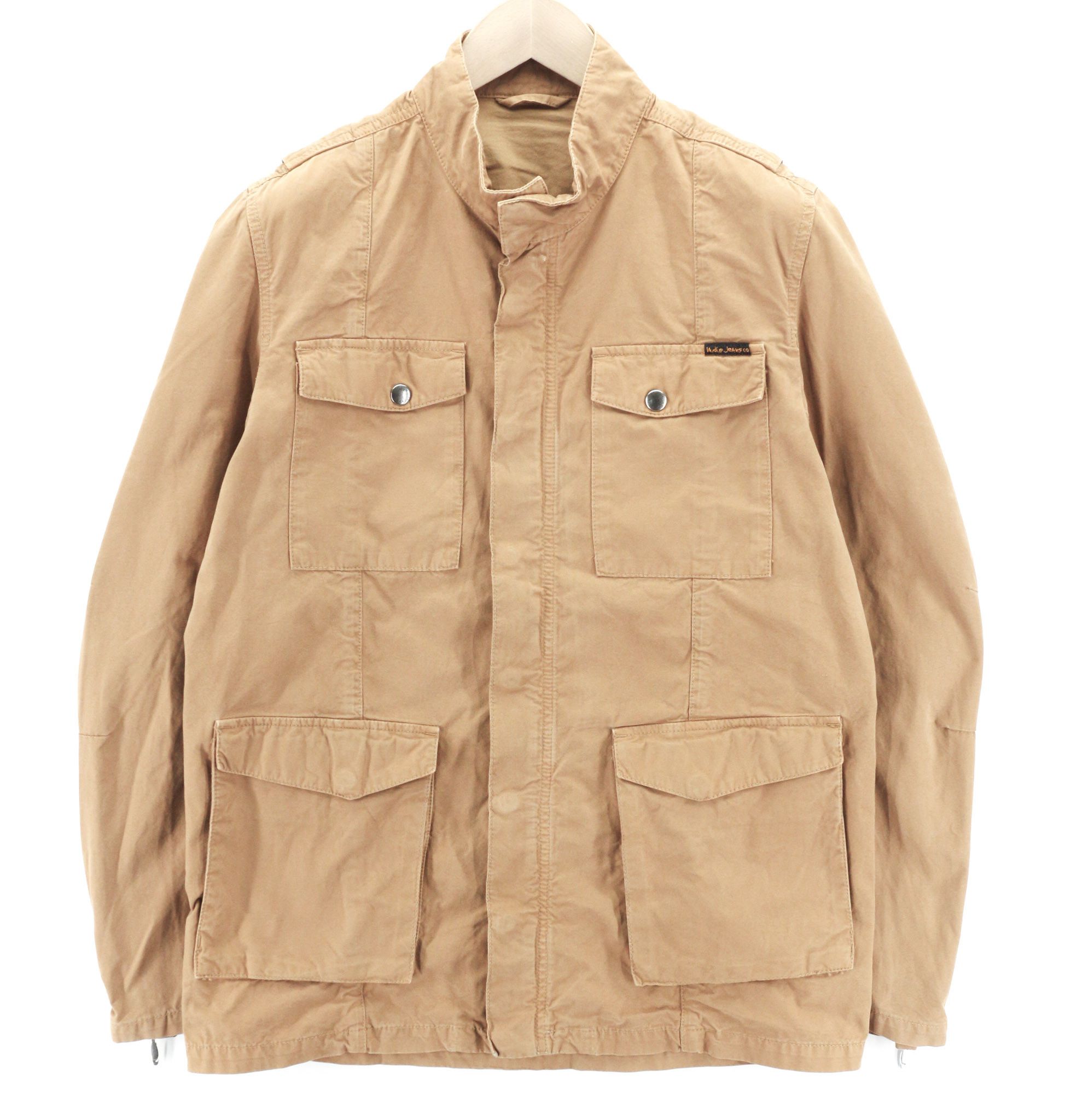 Nudie Jeans MICK M Brown Patch Zipper Unlined Logo Jacket 80738 Size US M / EU 48-50 / 2 - 1 Thumbnail