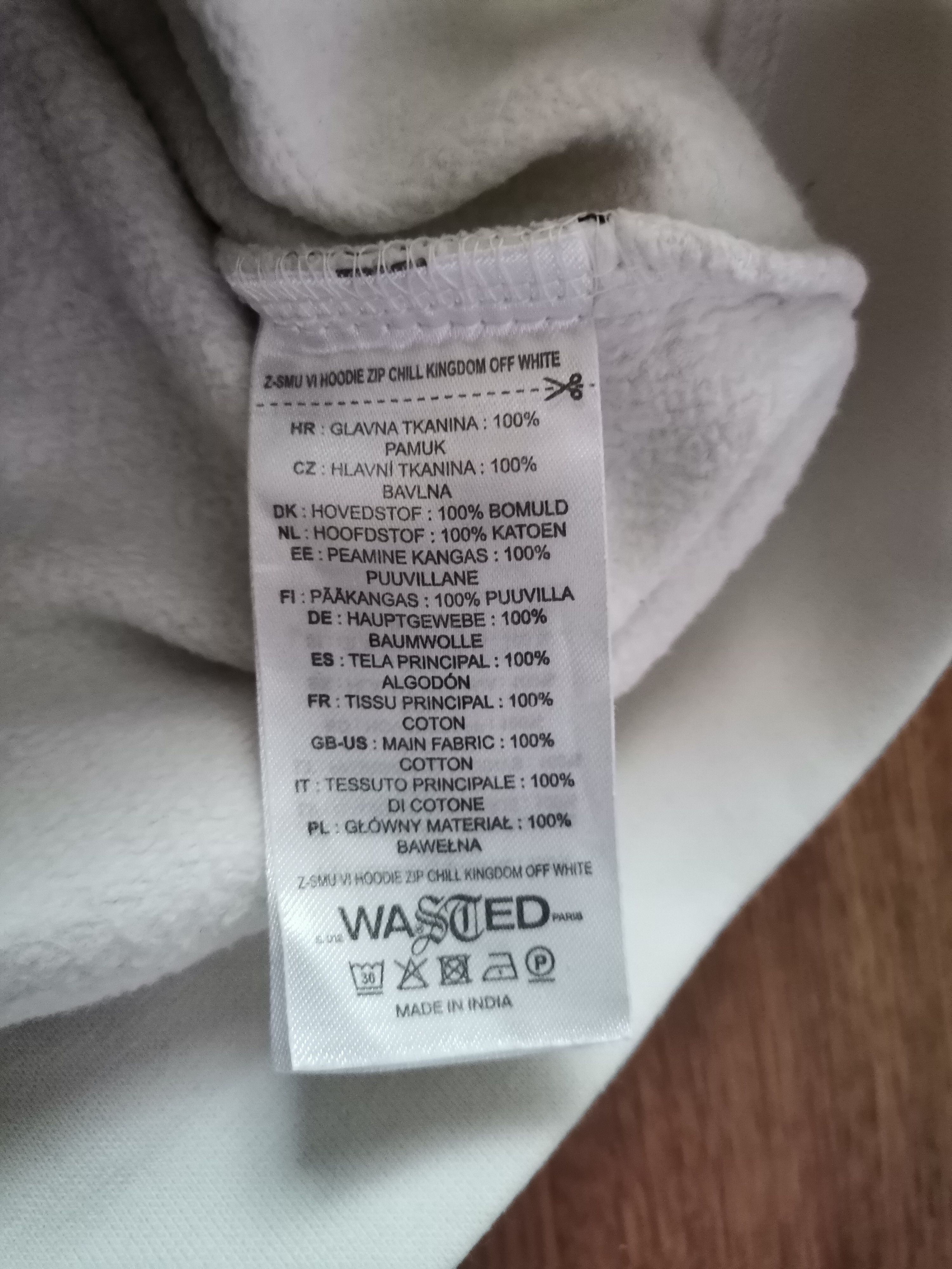 Wasted Paris Wasted Zip Up Hoodie Size US XL / EU 56 / 4 - 4 Thumbnail