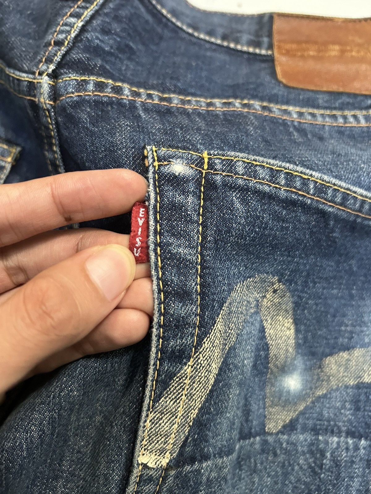 Japanese Brand × Kapital × Vintage Vintage EVISU SELVEDGE MADE IN JAPAN Denim Jeans Size US 30 / EU 46 - 12 Thumbnail