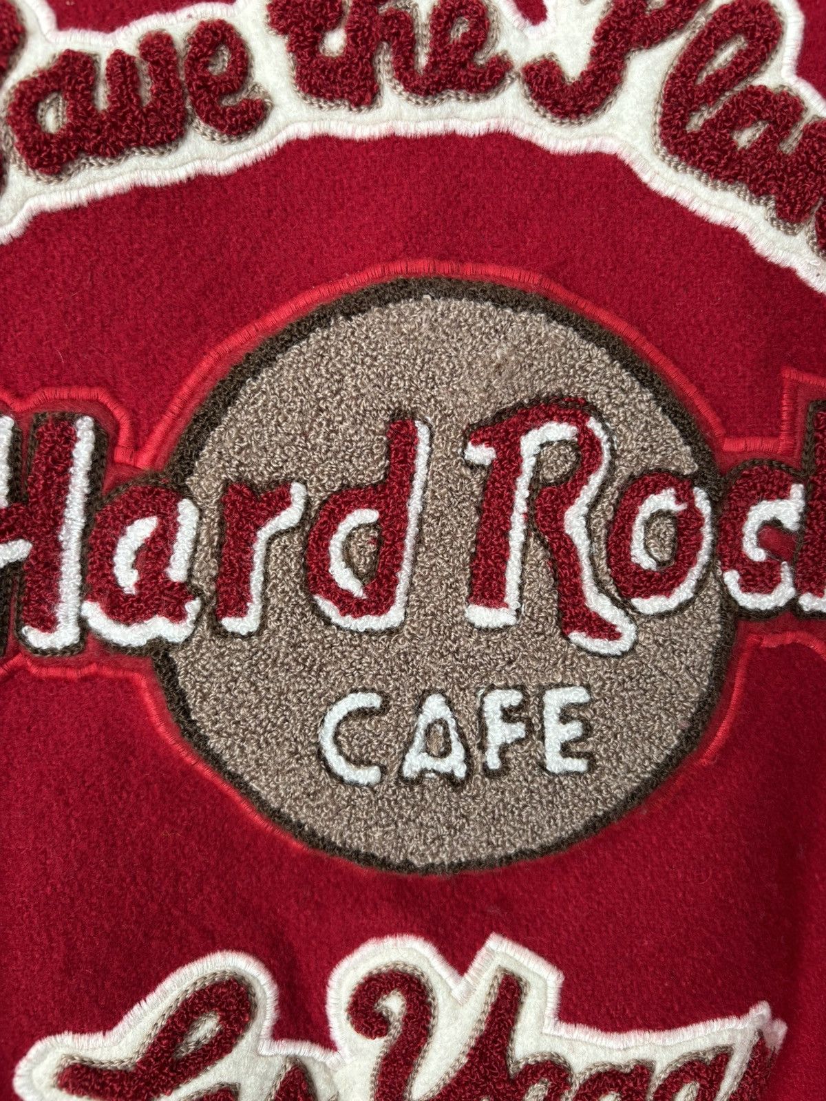 Hard Rock Cafe 80s Hard Rock Las Vegas Cafe Varsity Jacket Size US XL / EU 56 / 4 - 5 Thumbnail