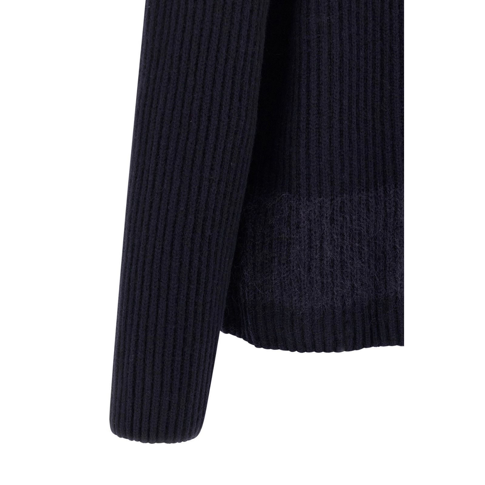 Dsquared2 DSQUARED2 Carded Blue Knit Wool Insert Turtleneck Cardigan N Size US XL / EU 56 / 4 - 4 Thumbnail