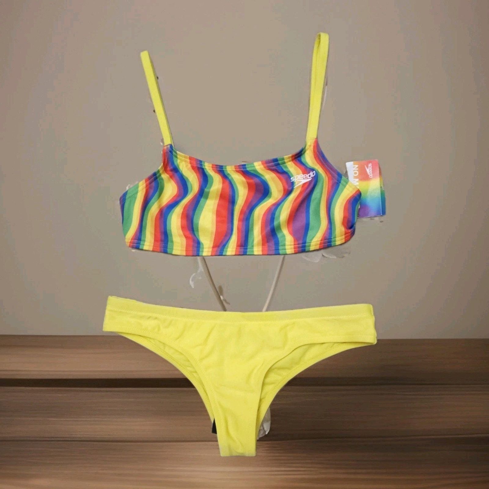 Speedo Speedo Rainbow Weave 2 Piece Bikini Swimsuit Size Small Size ONE SIZE - 2 Thumbnail