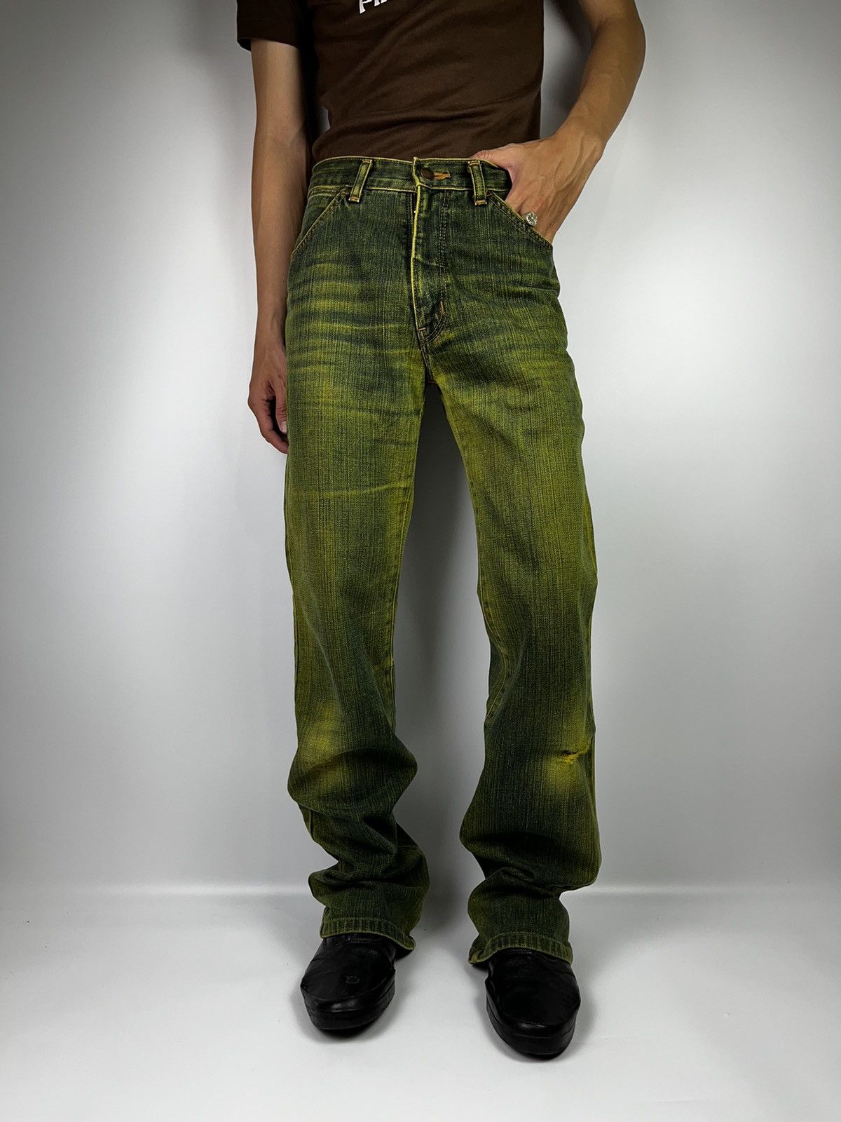 Wrangler Flared bootcut western wrangler green pant Size US 28 / EU 44 - 18 Thumbnail