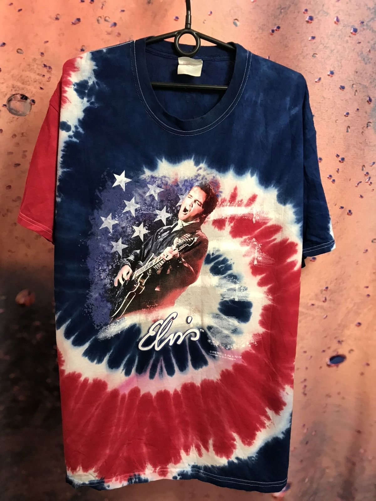 Band Tees Elvis Presley Patriot tie Die tee Size US XL / EU 56 / 4 - 2 Thumbnail