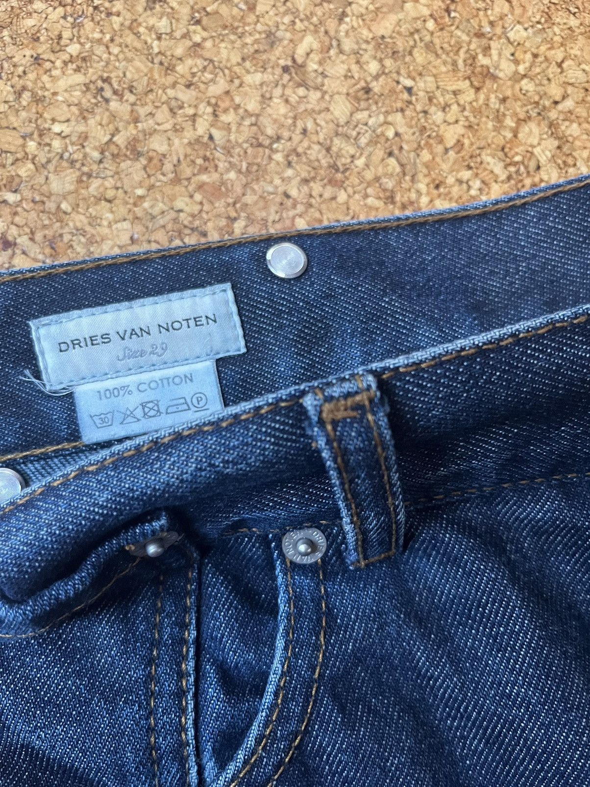 Dries Van Noten DRIES VAN NOTEN STRAIGHT LEG JEANS Size 29" - 4 Thumbnail