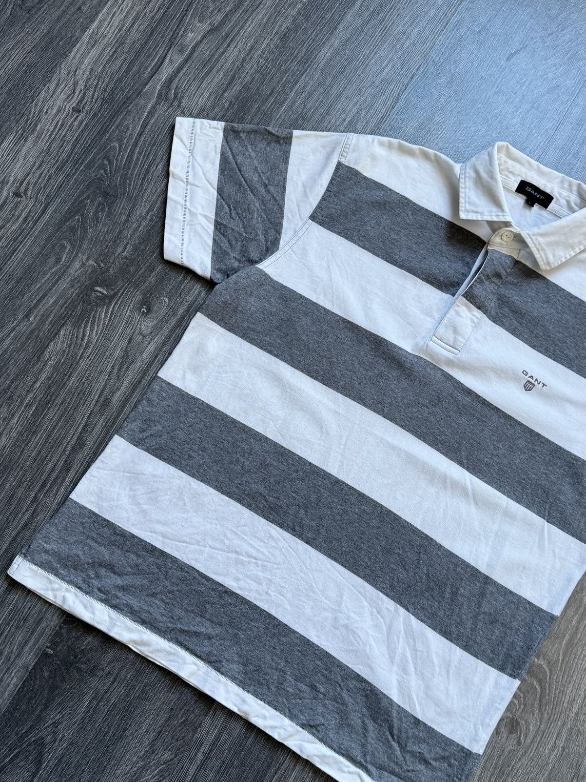 Gant × Old Navy × Vintage Retro Vintage Gant Stripe Polo Shirt Size US L / EU 52-54 / 3 - 4 Thumbnail