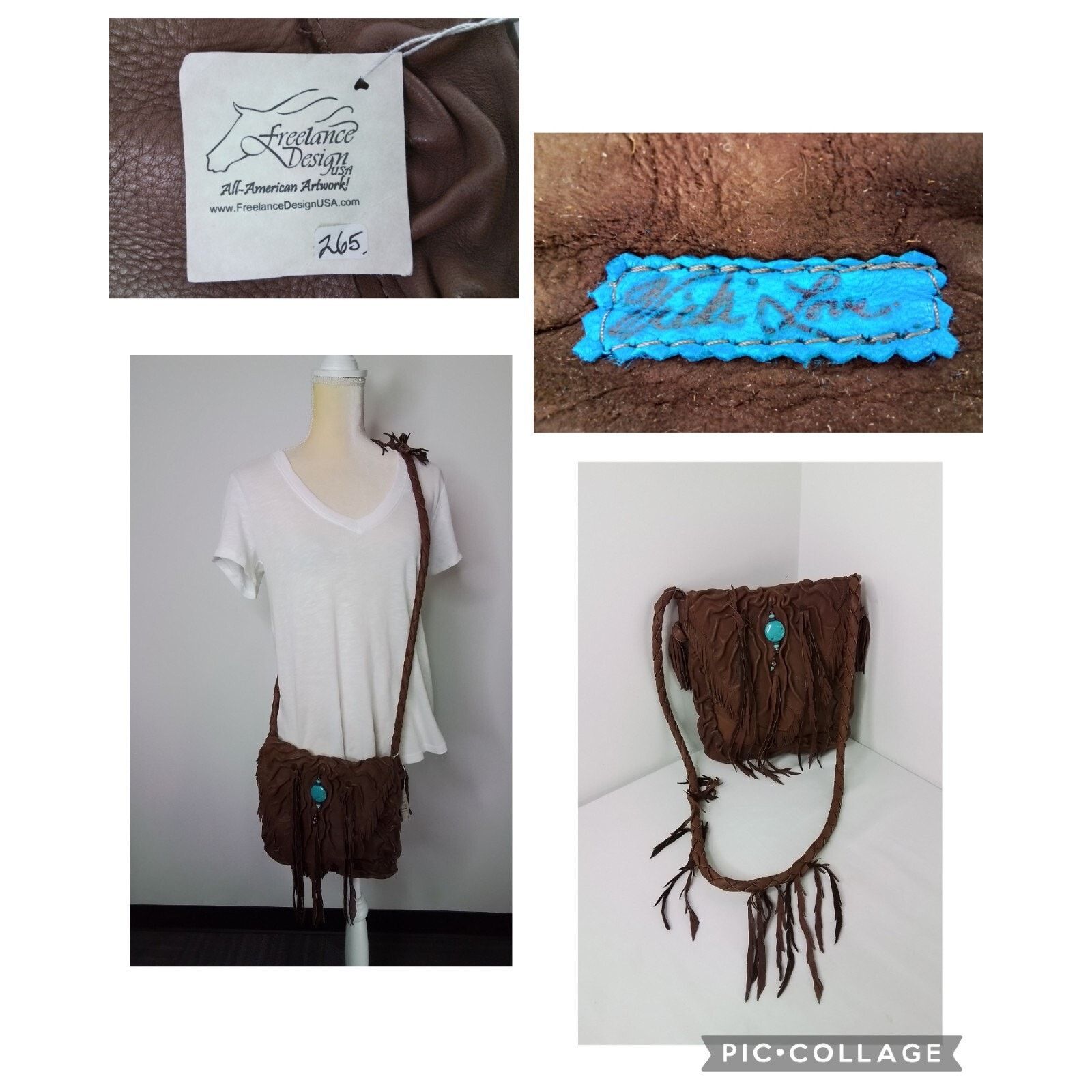 Other Freelance Design USA Purse Leather Brown Handbag NWT Size ONE SIZE - 1 Thumbnail