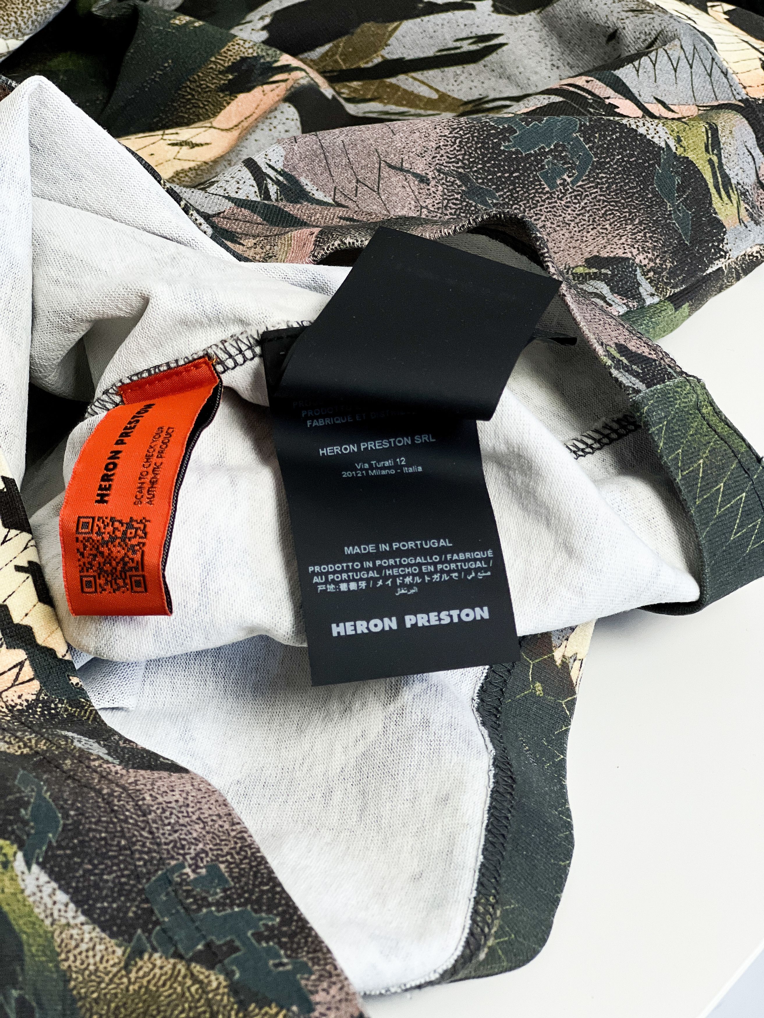 Heron Preston Heron Preston Multicolor Camo Style Turtleneck T-Shirt Size US M / EU 48-50 / 2 - 10 Thumbnail