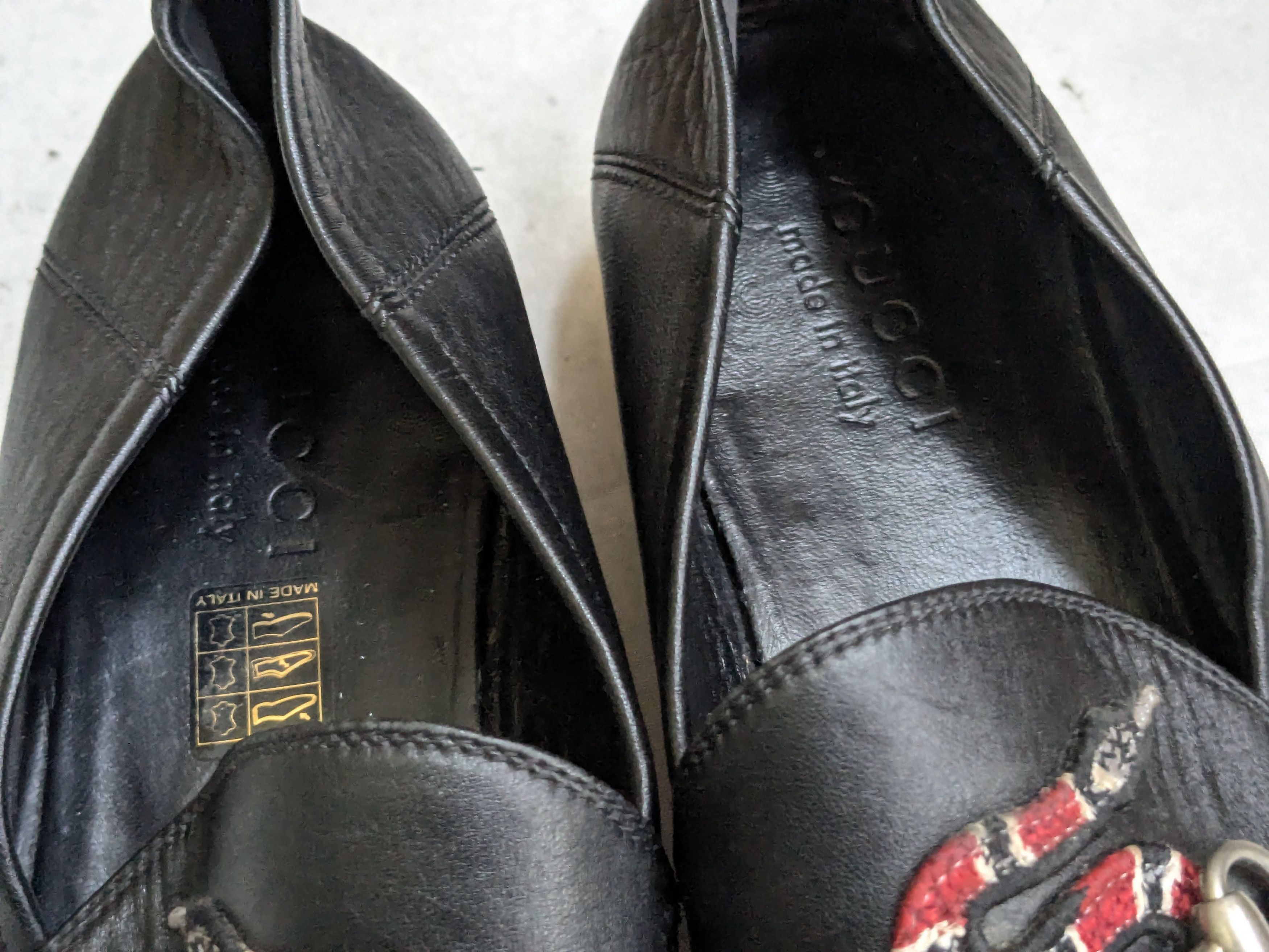Gucci Gucci Horsebit Loafers Black Leather Snake 9 Slip Ons Size US 9 / EU 42 - 2 Thumbnail