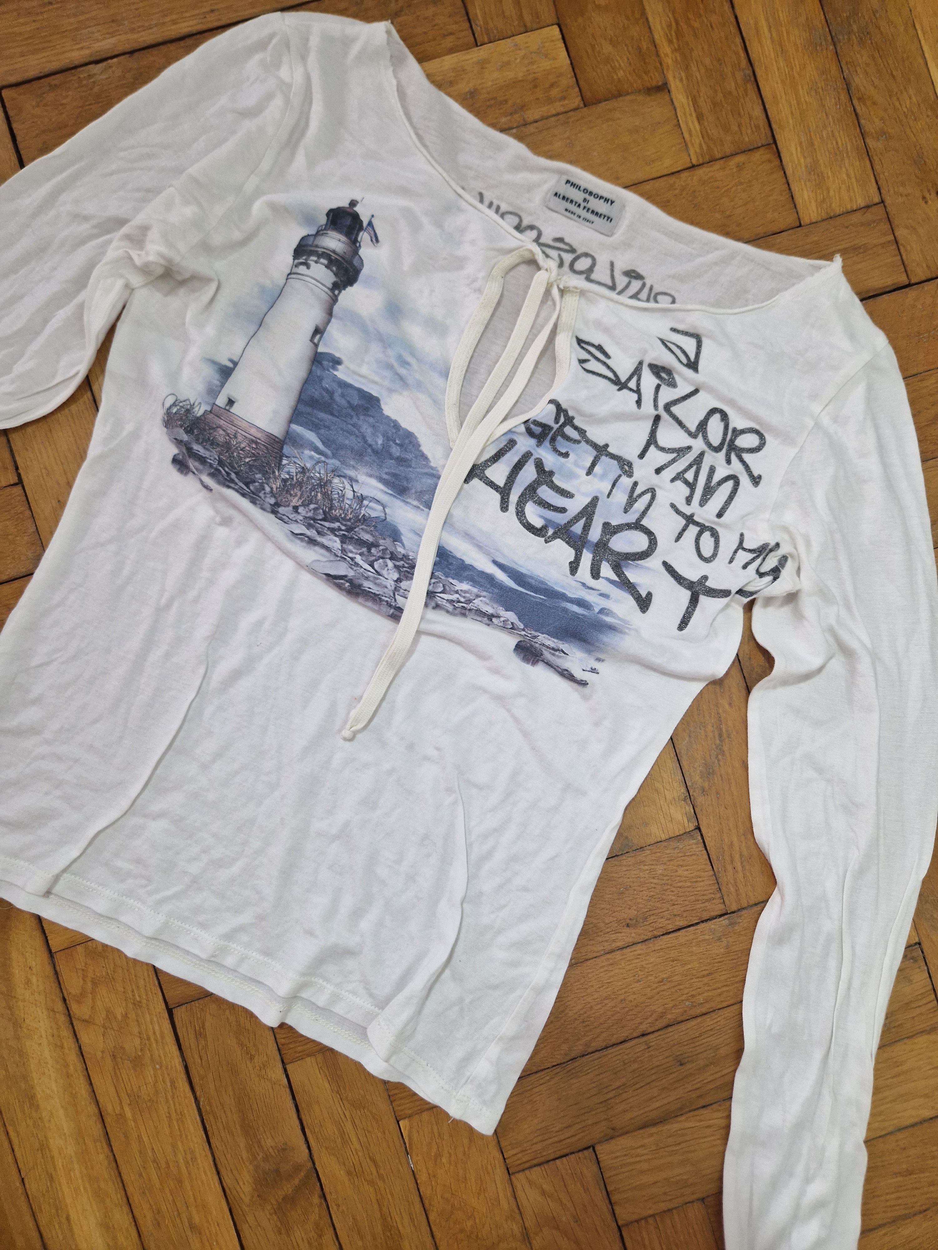 Alberta Ferretti Alberta Feretti x Philosophy vintage y2k top Size S / US 4 / IT 40 - 4 Thumbnail