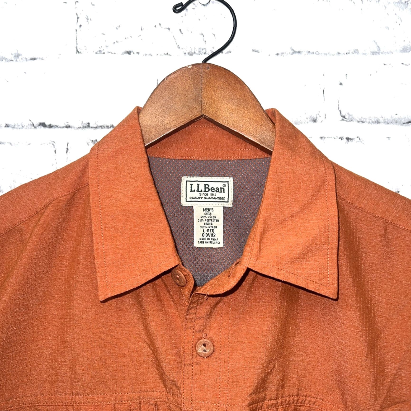 Vintage L.L. Bean Orange Button-Up Shirt Mens Size L Size US L / EU 52-54 / 3 - 2 Thumbnail