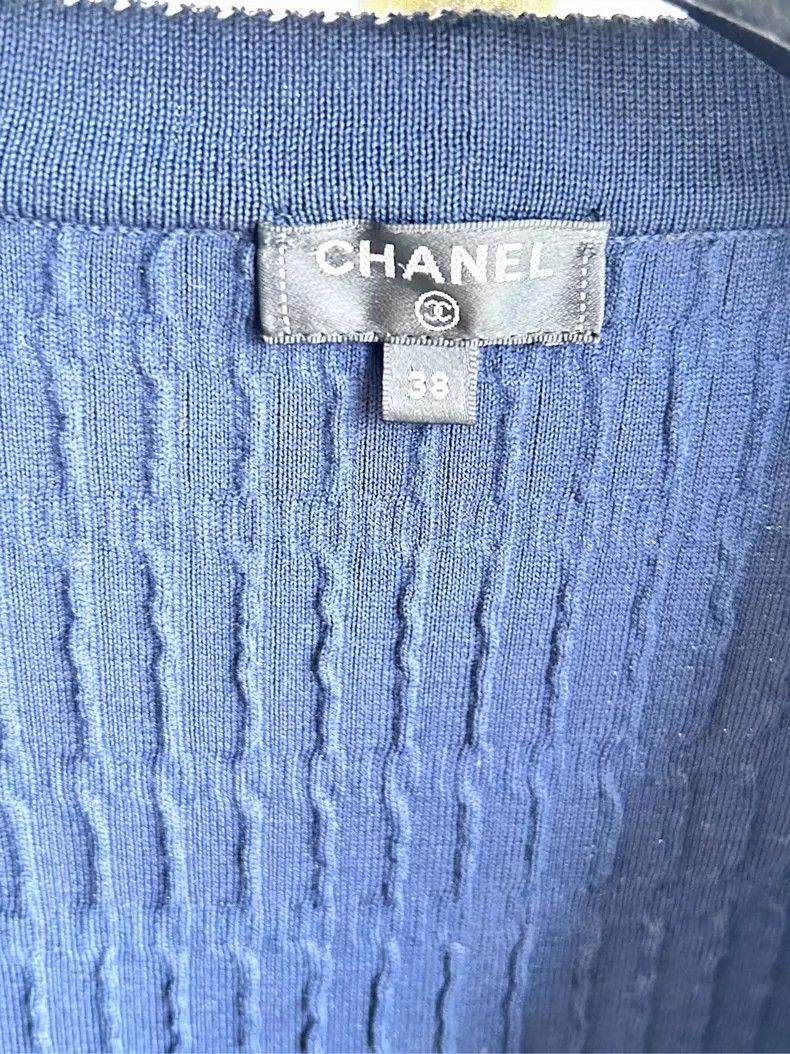 Chanel Chanel Knitted cardigan with striped edge design coat Size XS / US 0-2 / IT 36-38 - 4 Thumbnail