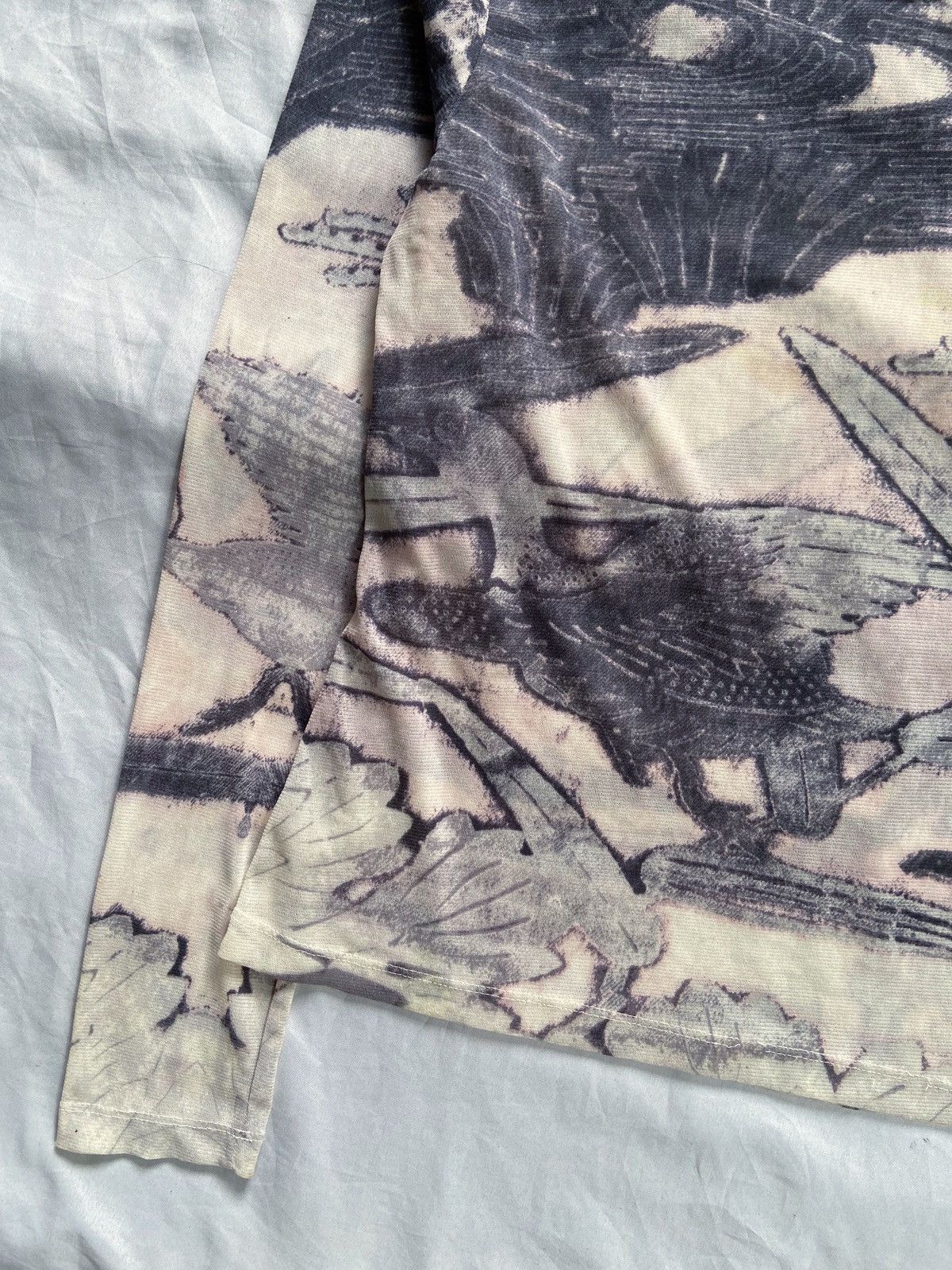 If Six Was Nine JAPANESE BRAND MESH TOP PRINTED LONG SLEEVE Size US S / EU 44-46 / 1 - 6 Thumbnail